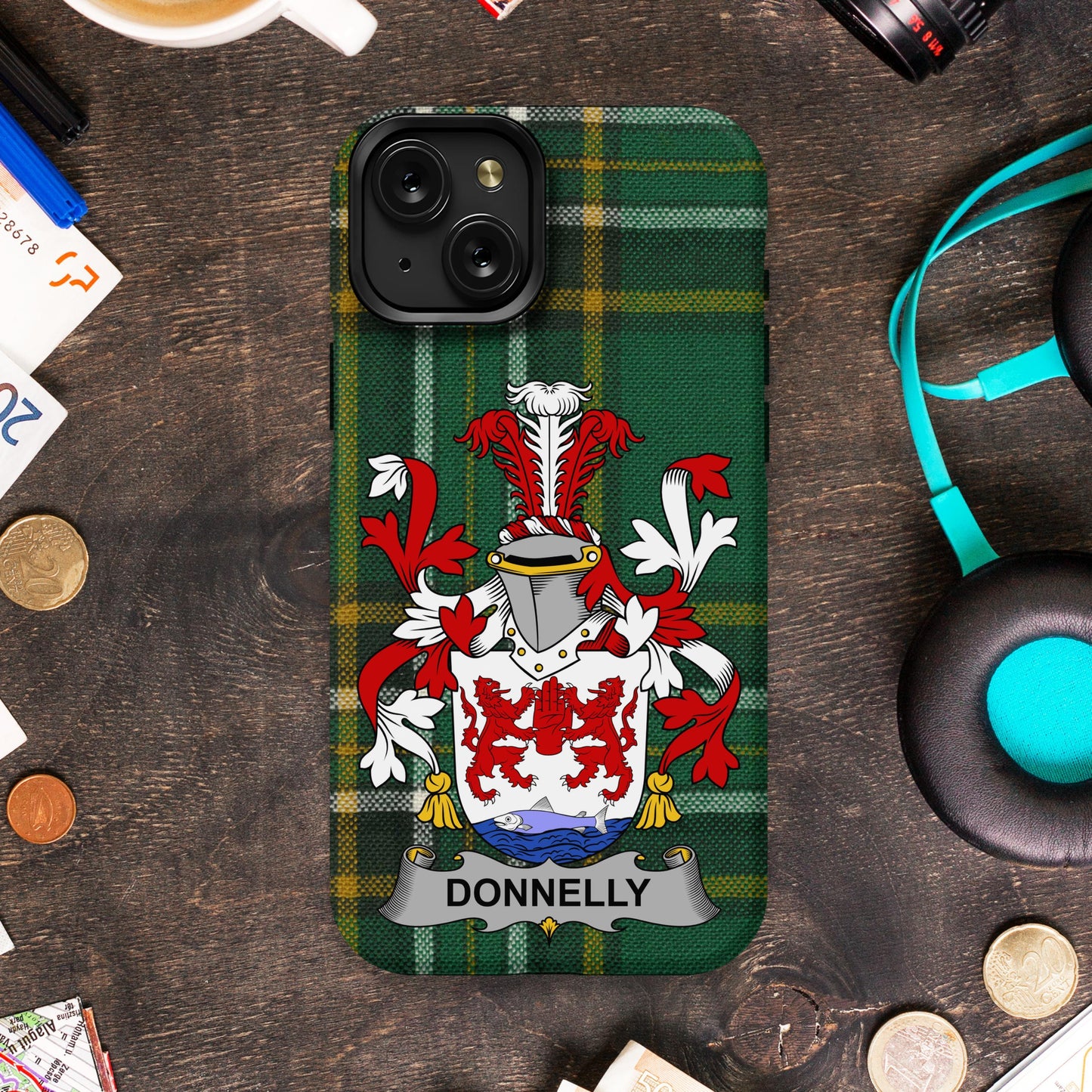 Donnelly Crest Tartan Design Phone Case product