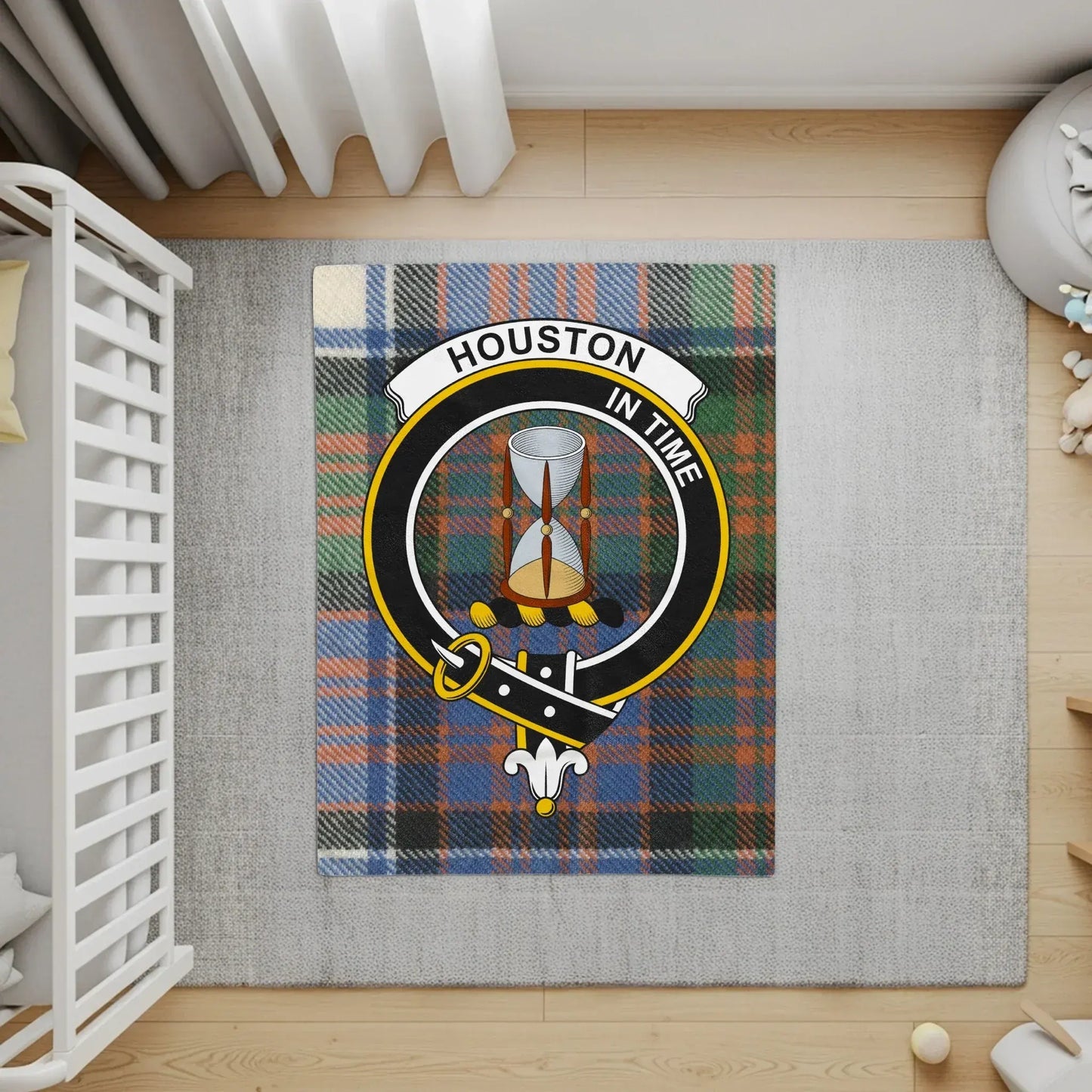 Houston in Time Plaid Design Floor Mat product