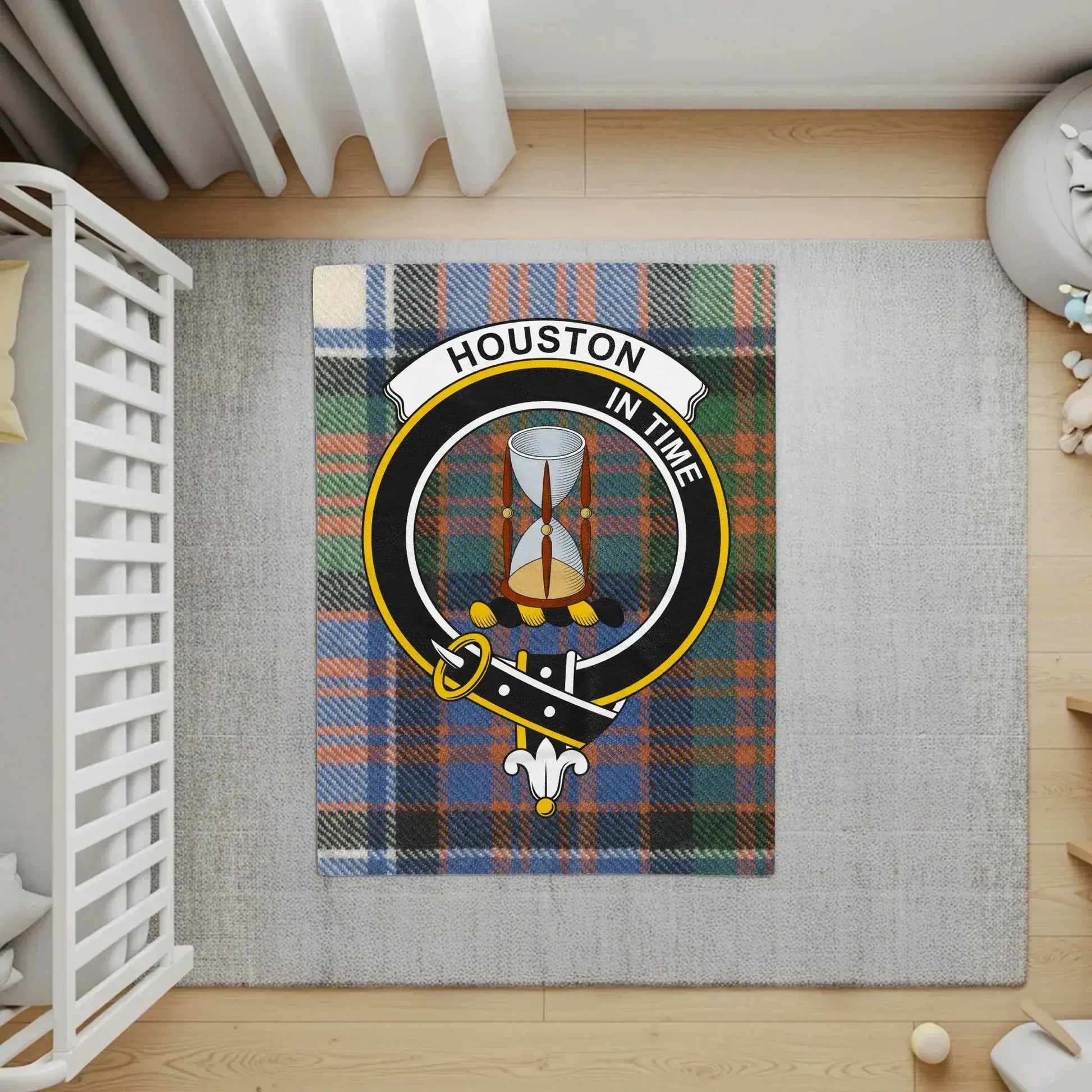 Houston in Time Plaid Design Floor Mat product