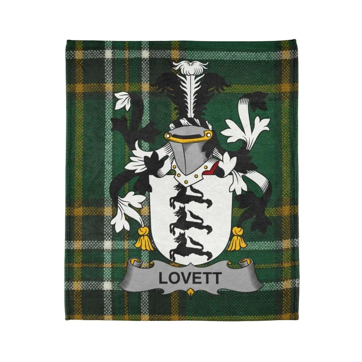 Family Crest Lovett Green Plaid Blanket product