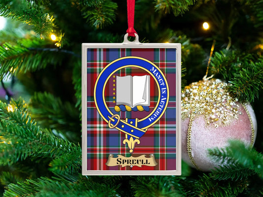Spreull Clan Tartan Christmas Tree Ornament product type