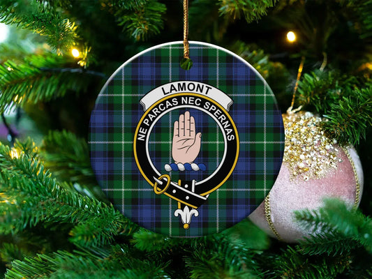 Lamont Family Crest Christmas Tree Ornament product