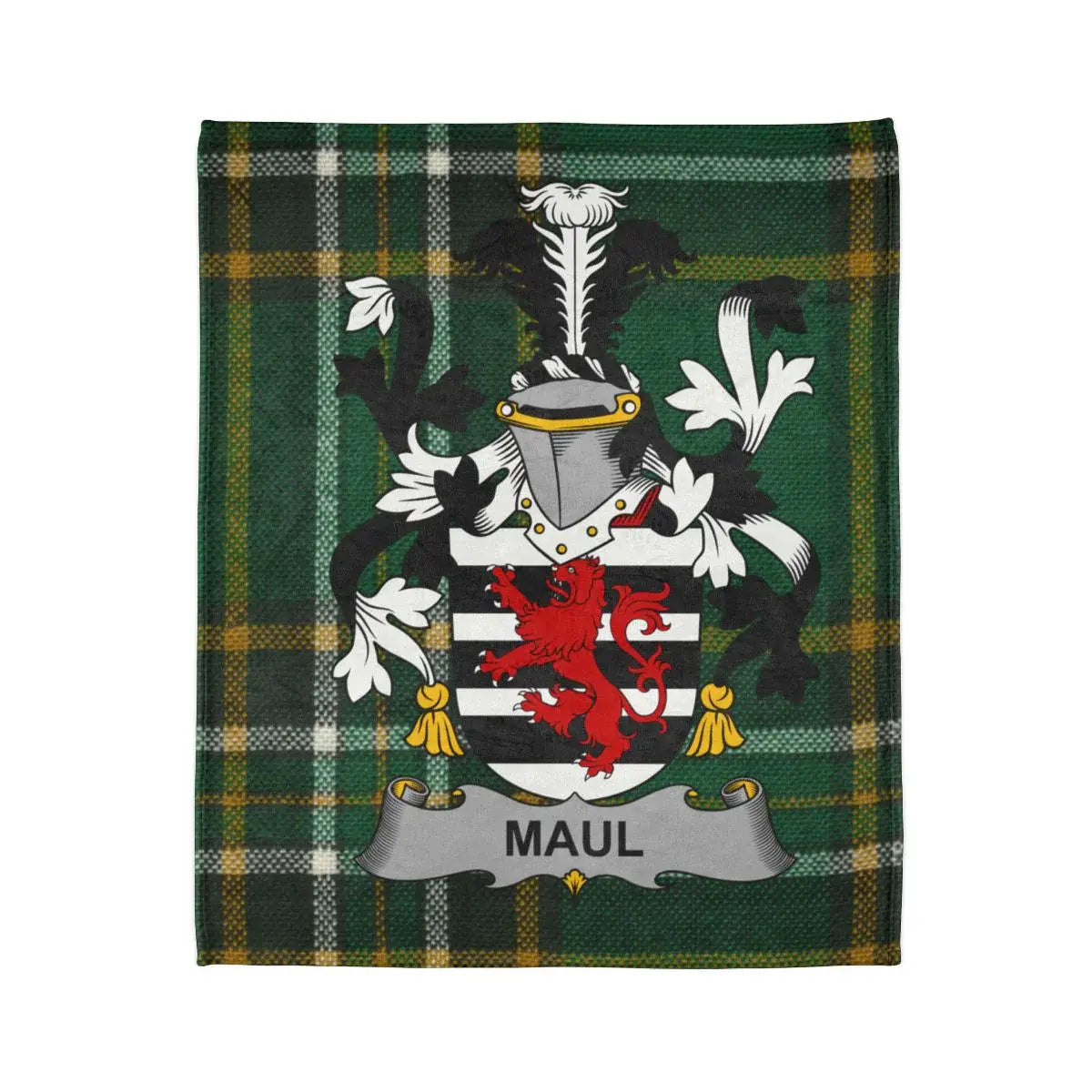 Maul Family Crest Plaid Tartan Throw Blanket product