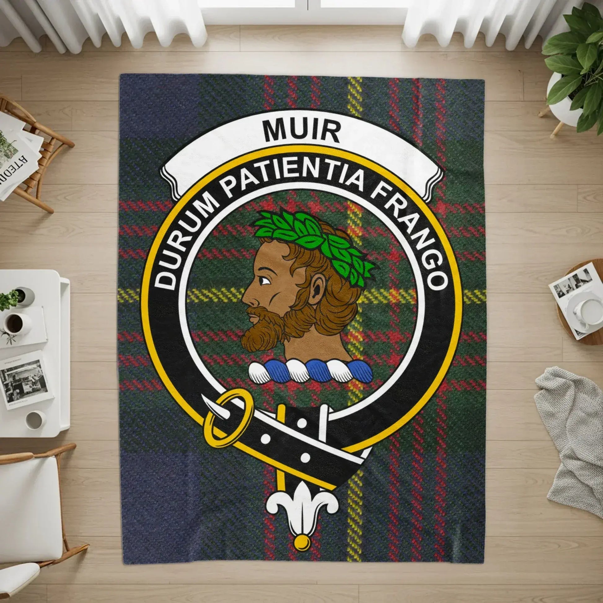 Muir Durum Patientia Frango Crest Tartan Rug product