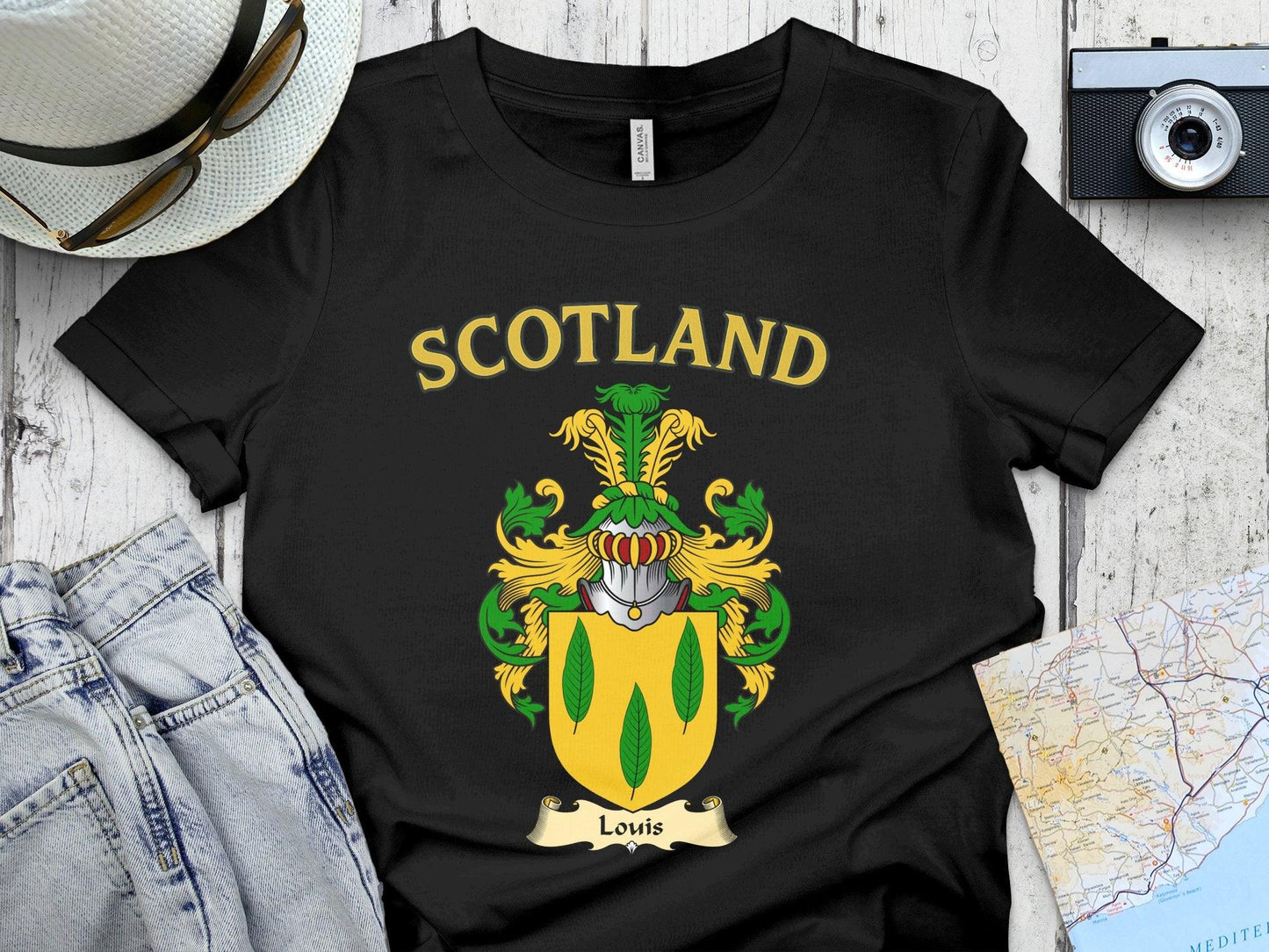 Scotland Family Crest Name Louis T-Shirt product type