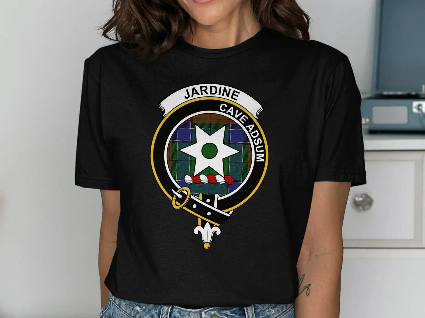 Jardine Cave Adsum Crest Graphic T-shirt product