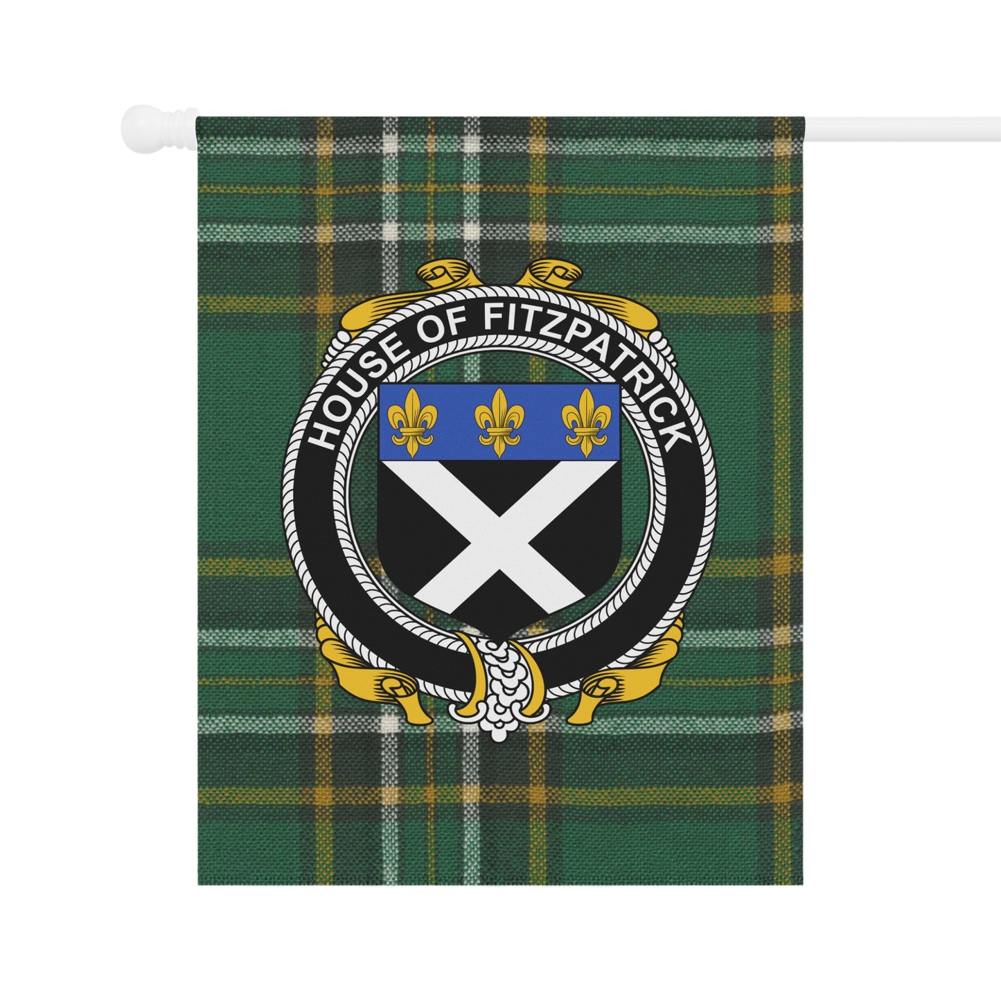 House of Fitzpatrick Custom Family Crest Flag