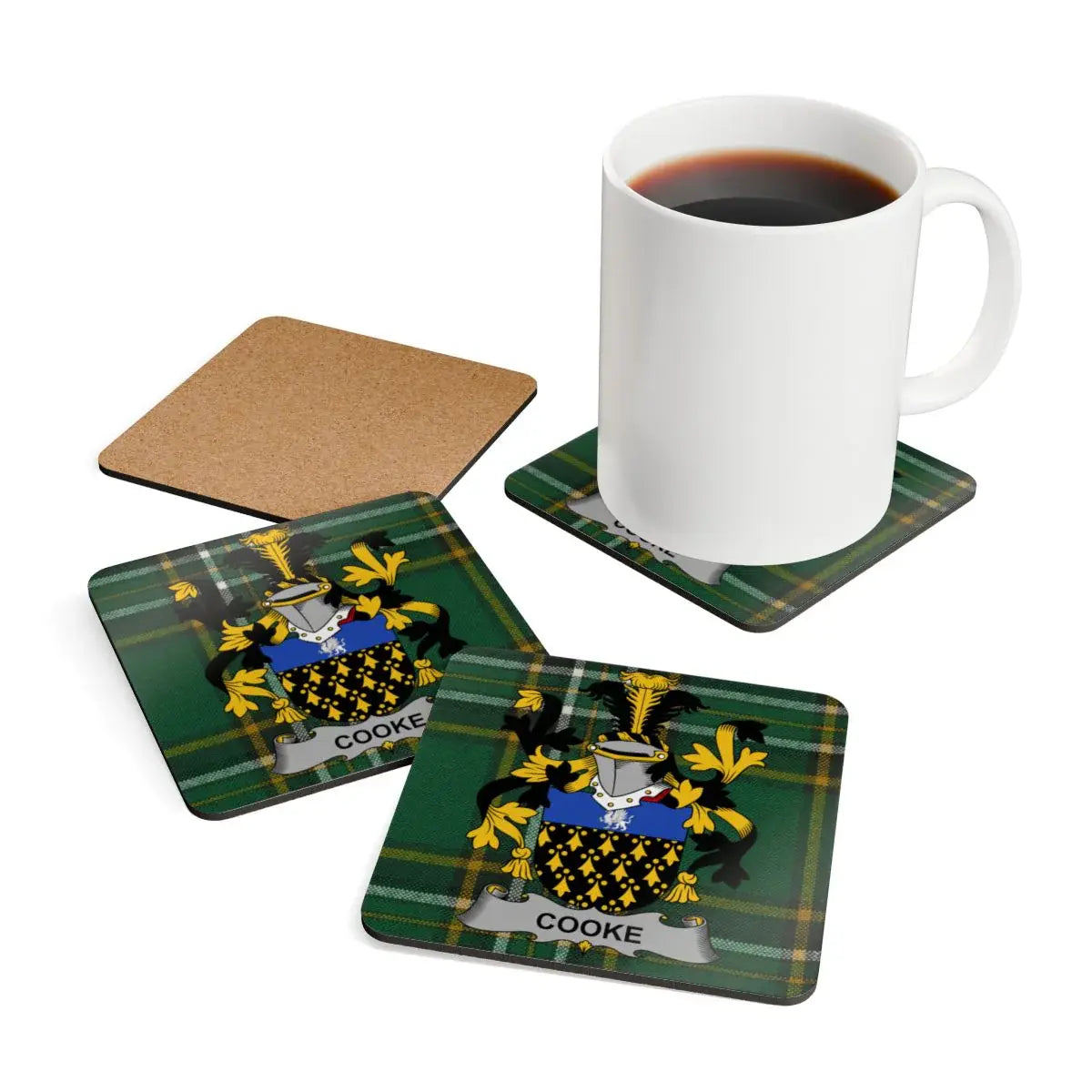Personalized Family Crest Design Coaster product