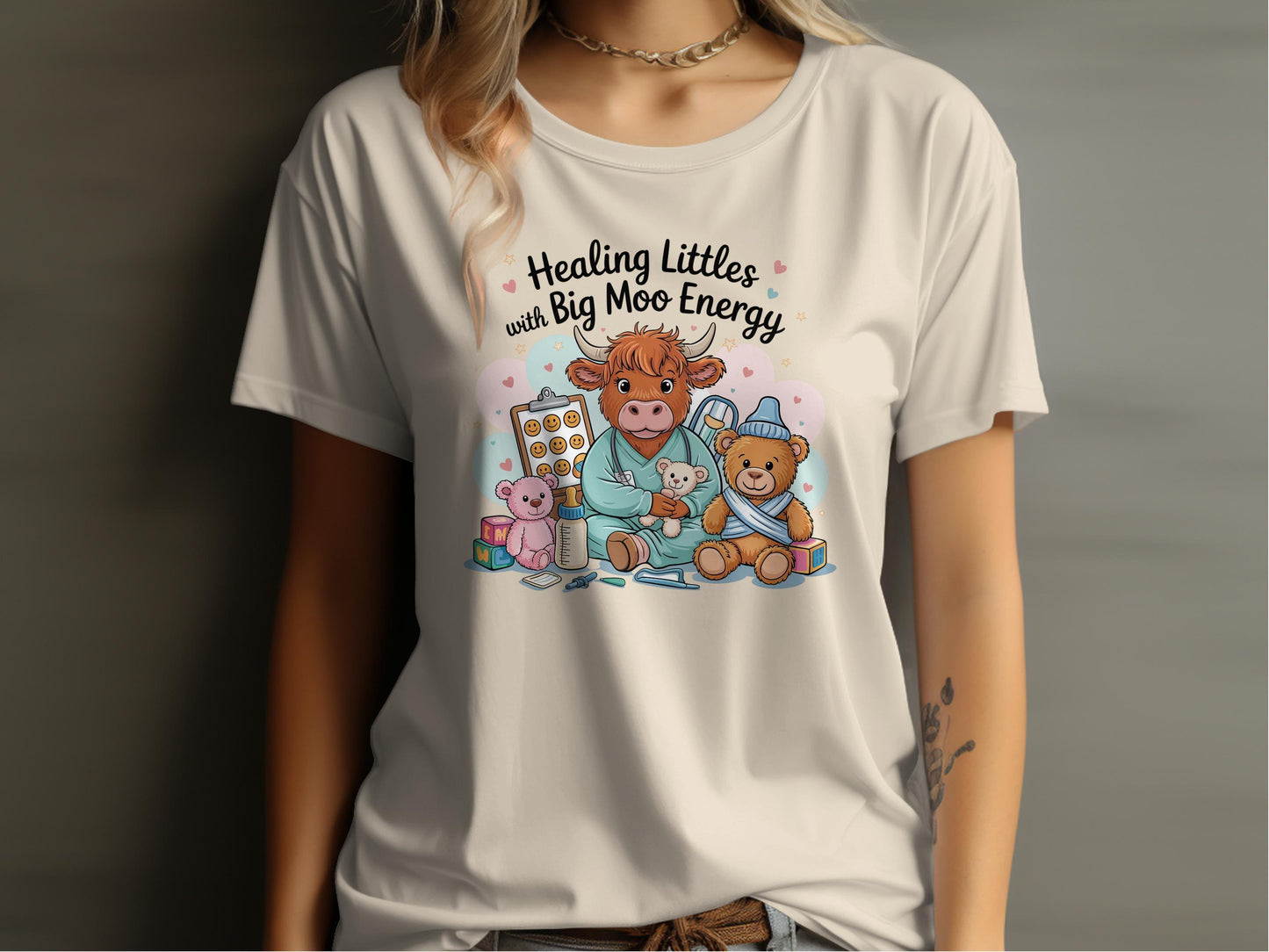 Healing Littles with Big Moo Energy Tee product