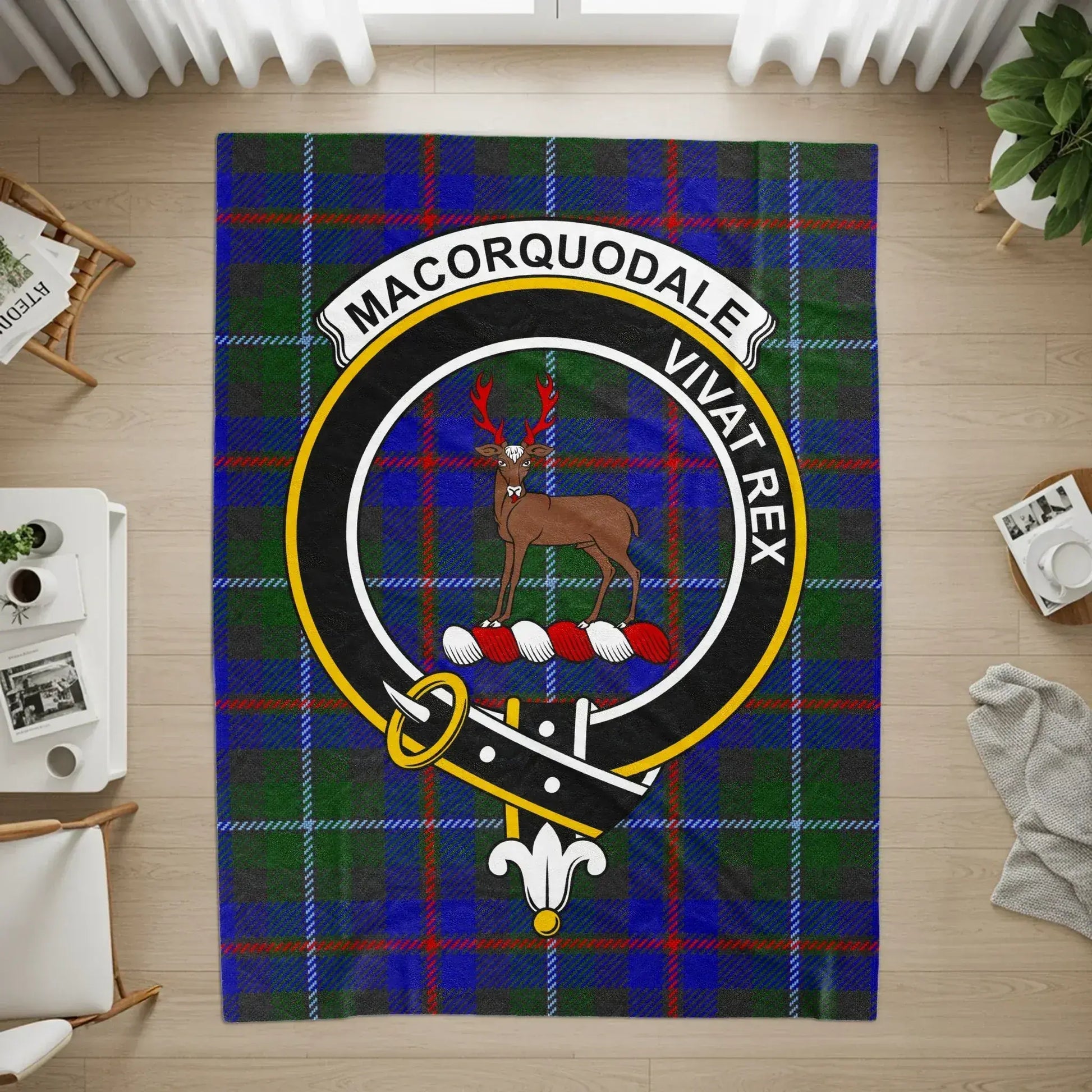 Macorquodale Vivat Rex Tartan Inspired Custom Rug product