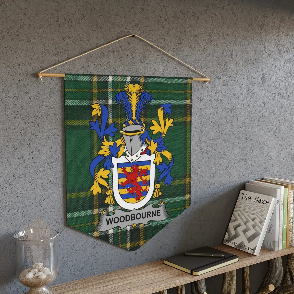 Woodbourne Family Crest Tartan Wall Hanging product