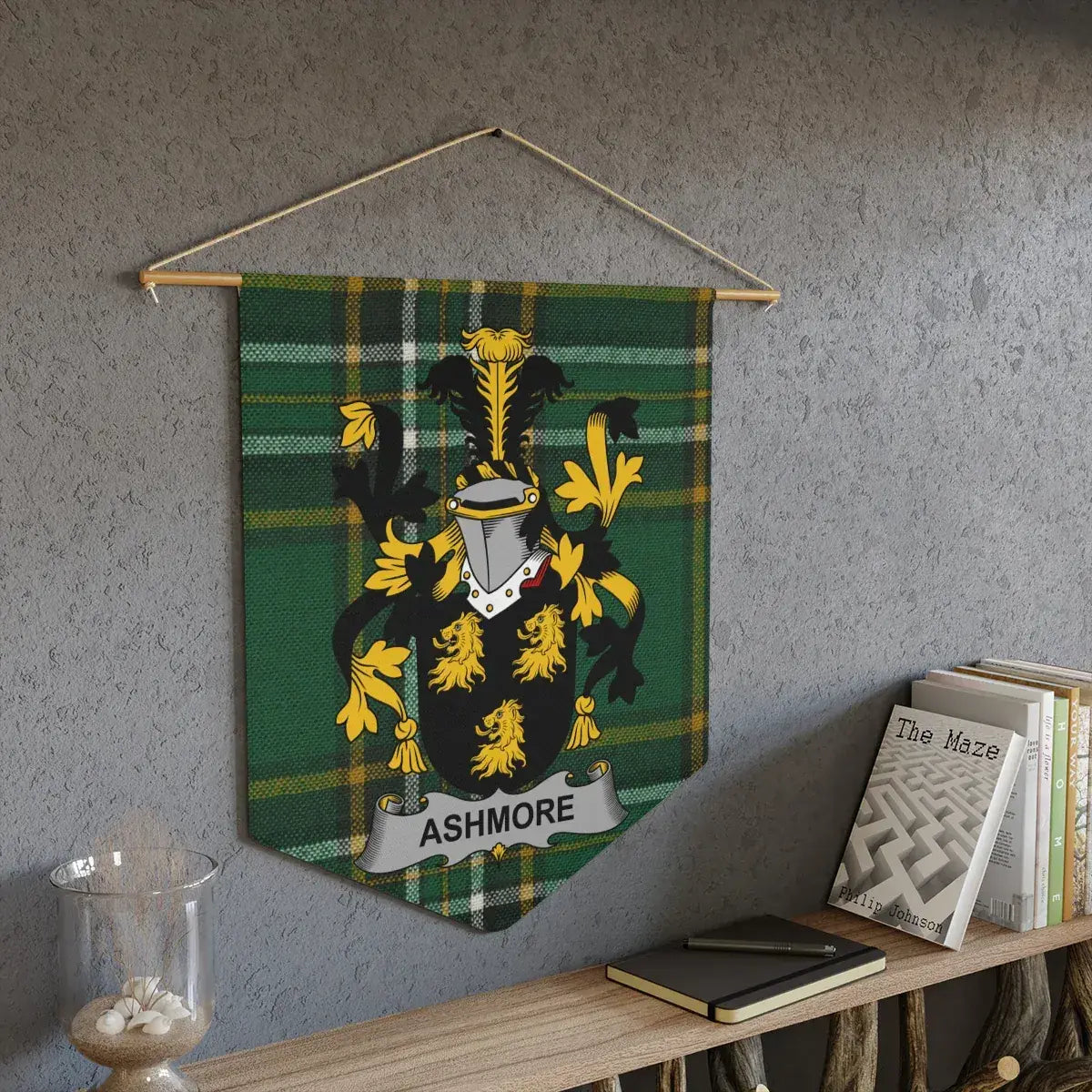 Ashmore Coat of Arms Family Crest Wall Hanging product