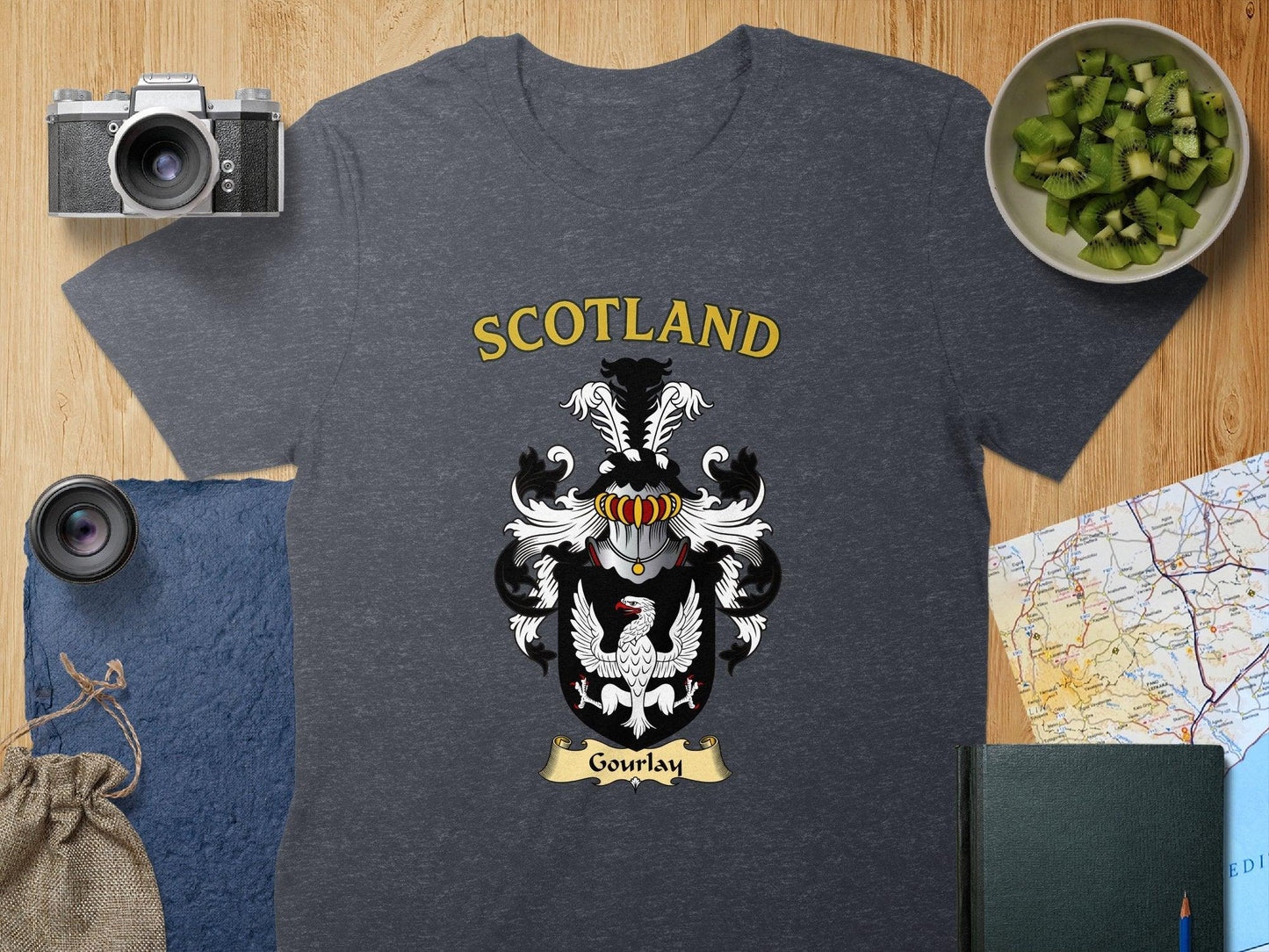 Gourlay Clan Family Crest Scotland T-Shirt - Celtic Ancestry Gifts