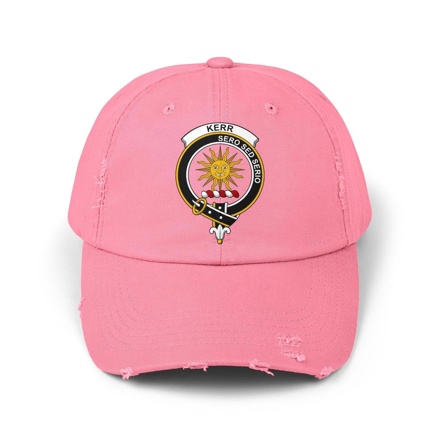 Kerr Clan Crest Vintage Distressed Baseball Cap - Celtic Ancestry Gifts