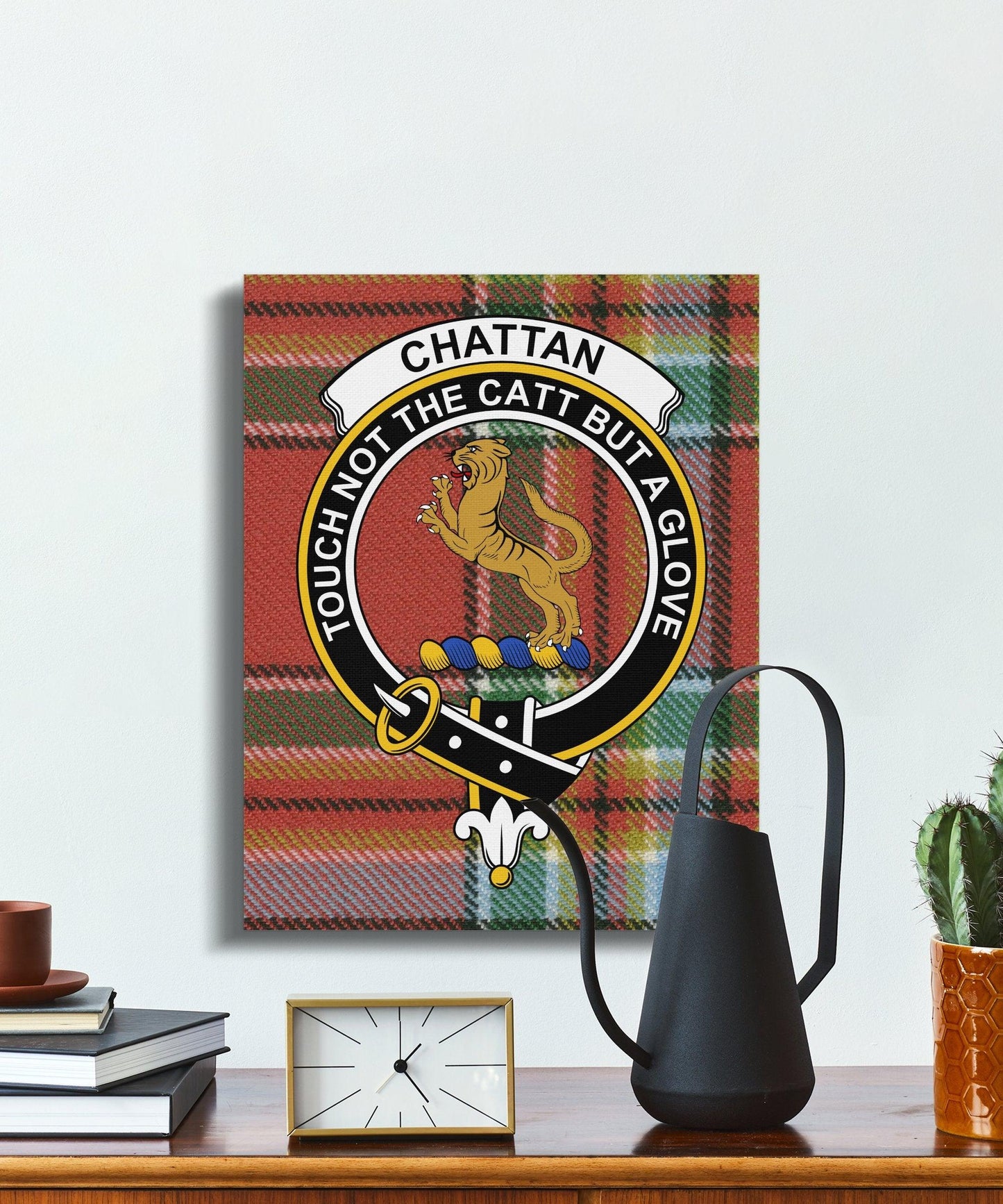 Touch Not The Cat But A Glove Plaid Wall Art product type