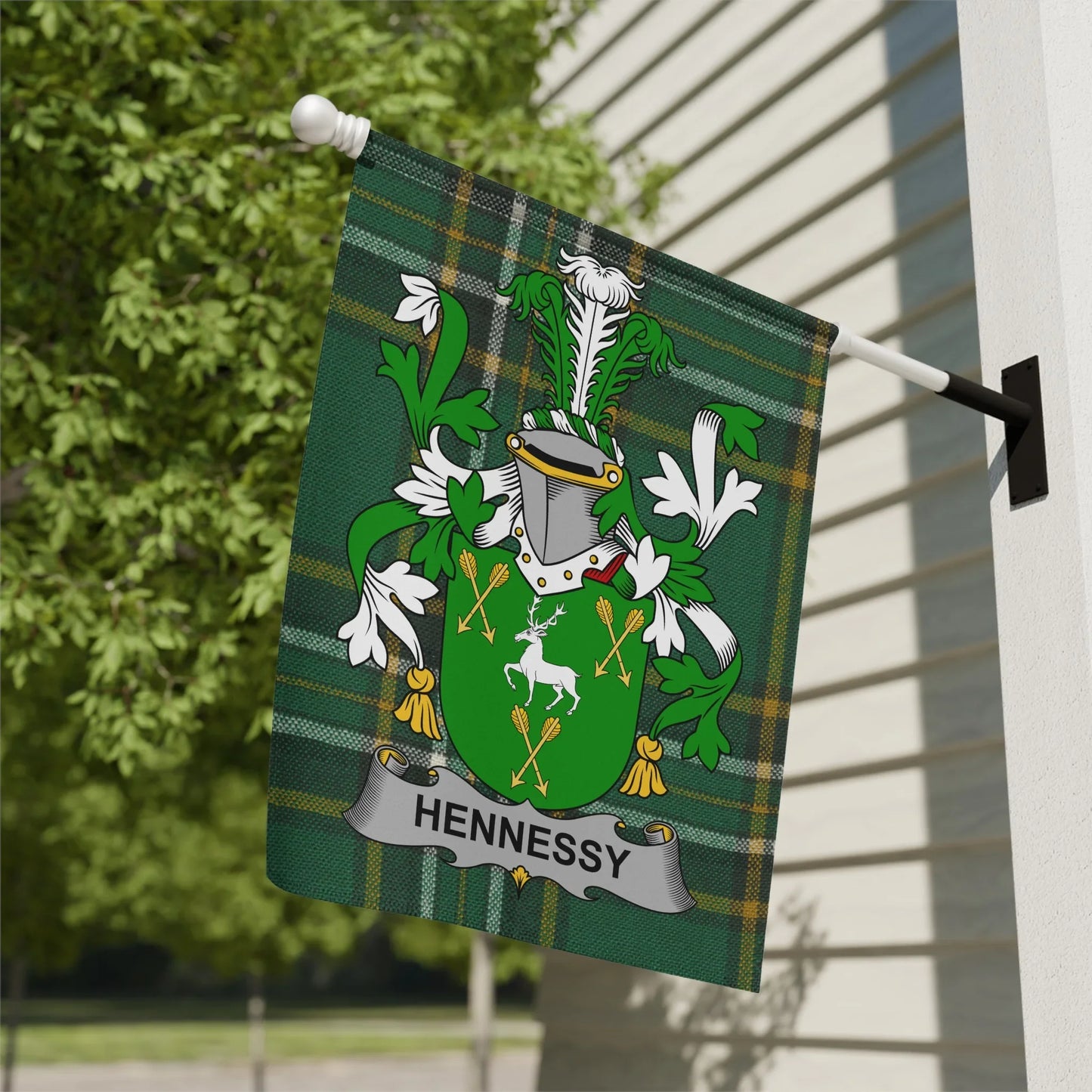 Hennessy Family Crest Decorative Hanging Flag product