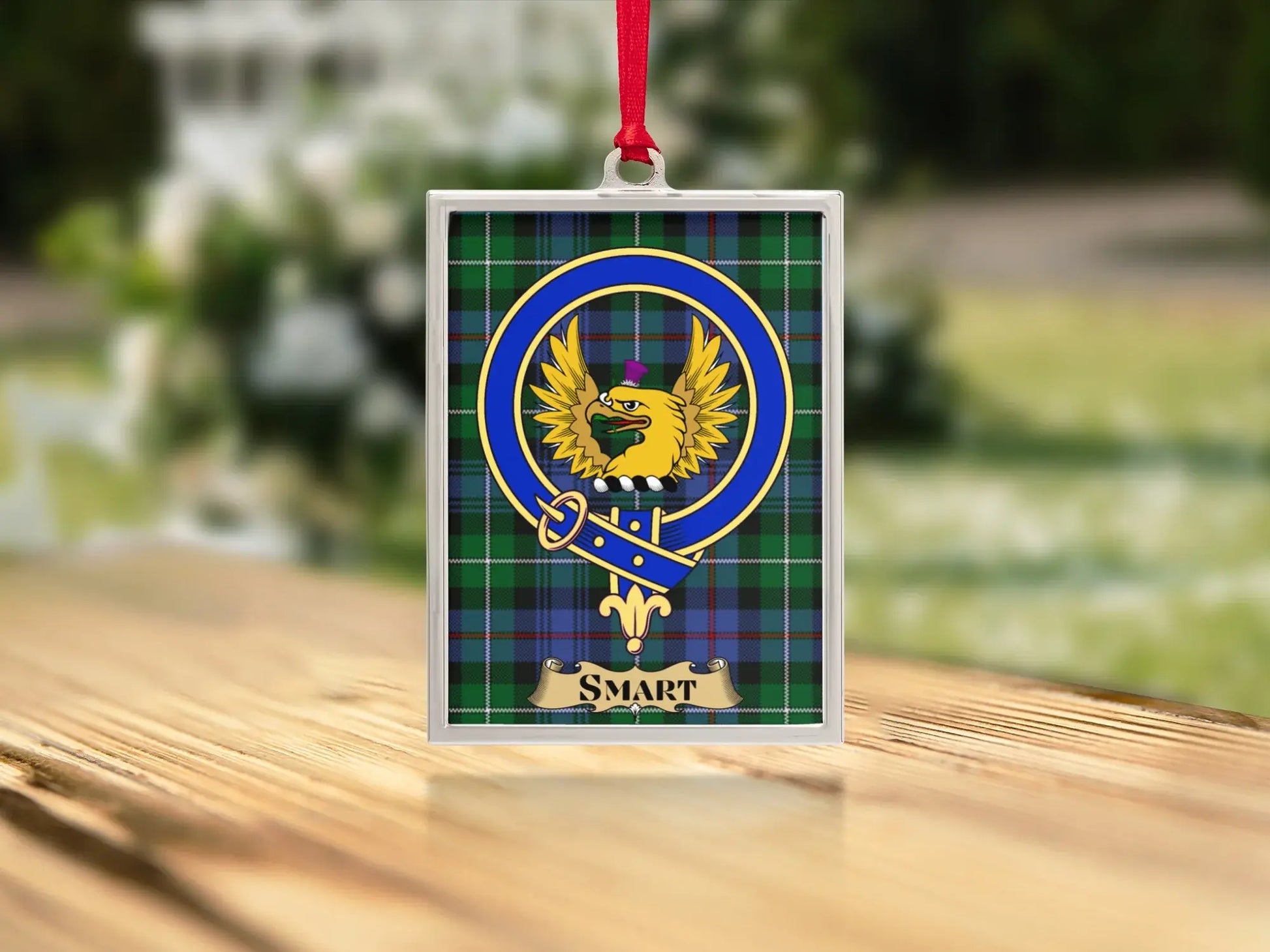 Family Crest Plaid Design Rectangular Ornament product