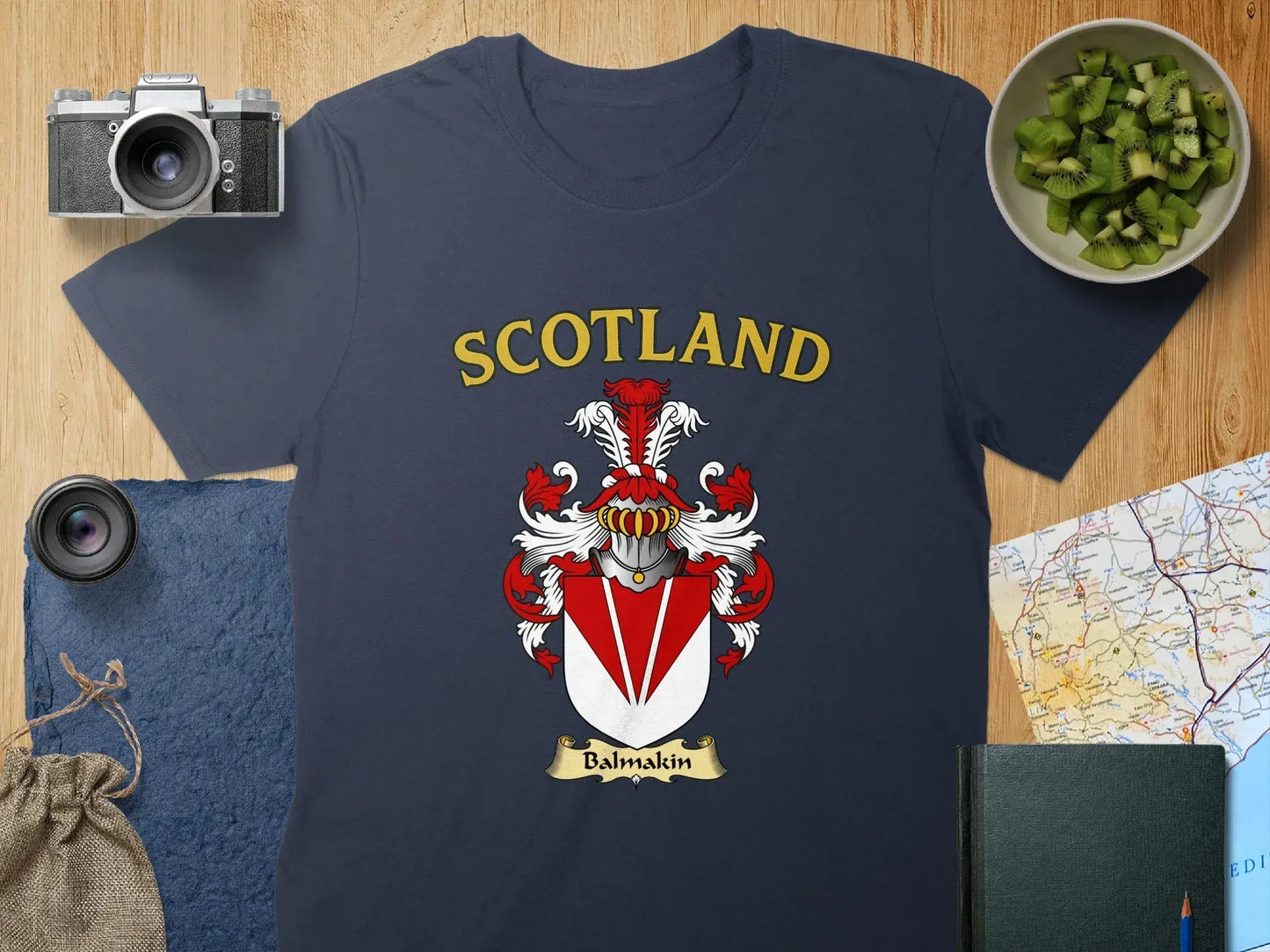 Scotland Balmakin Crest Design T Shirt Clothing product