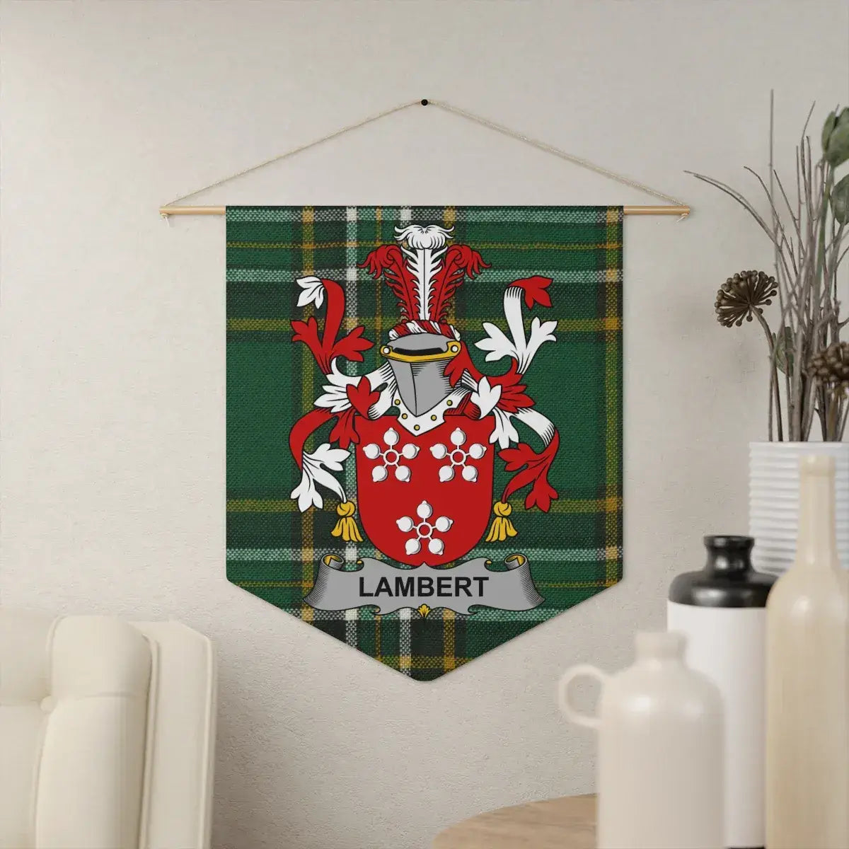 Personalized Lambert Coat of Arms Wall Hanging product