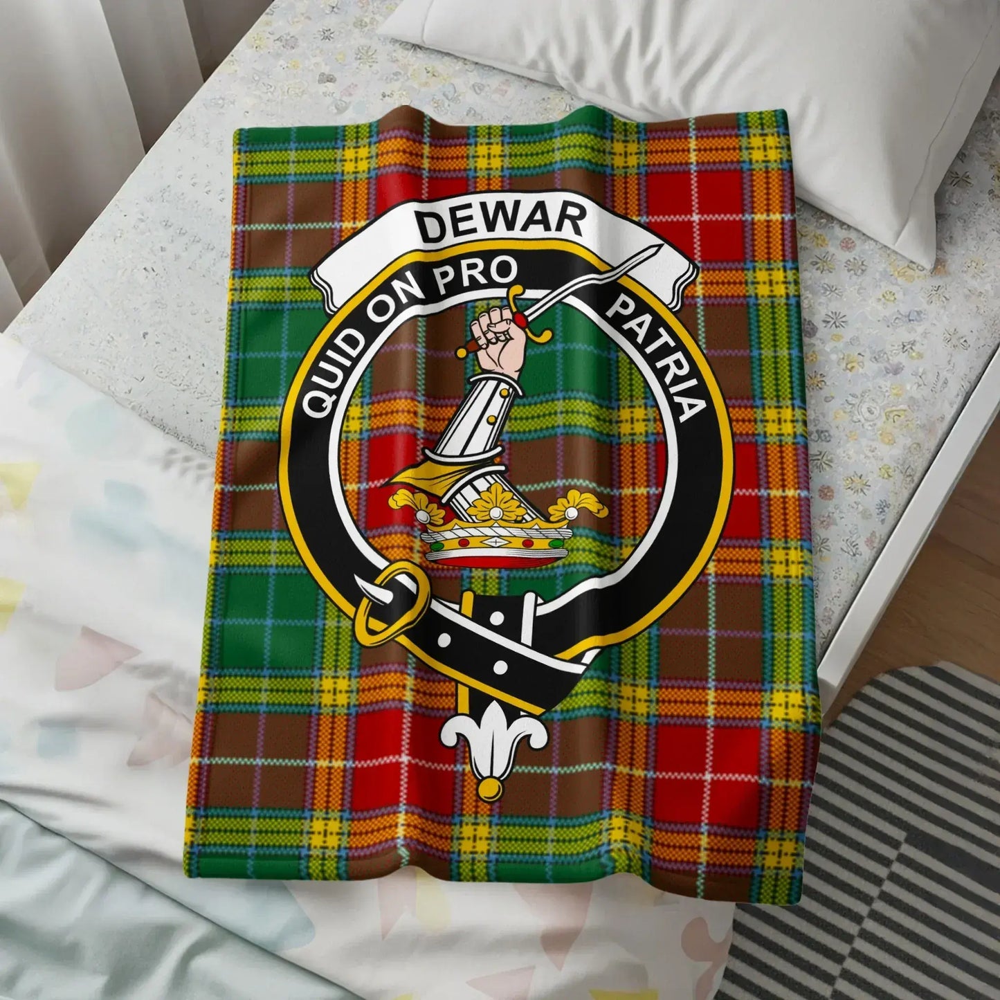 Quid On Pro Patria Dewar Clan Tartan Blanket product