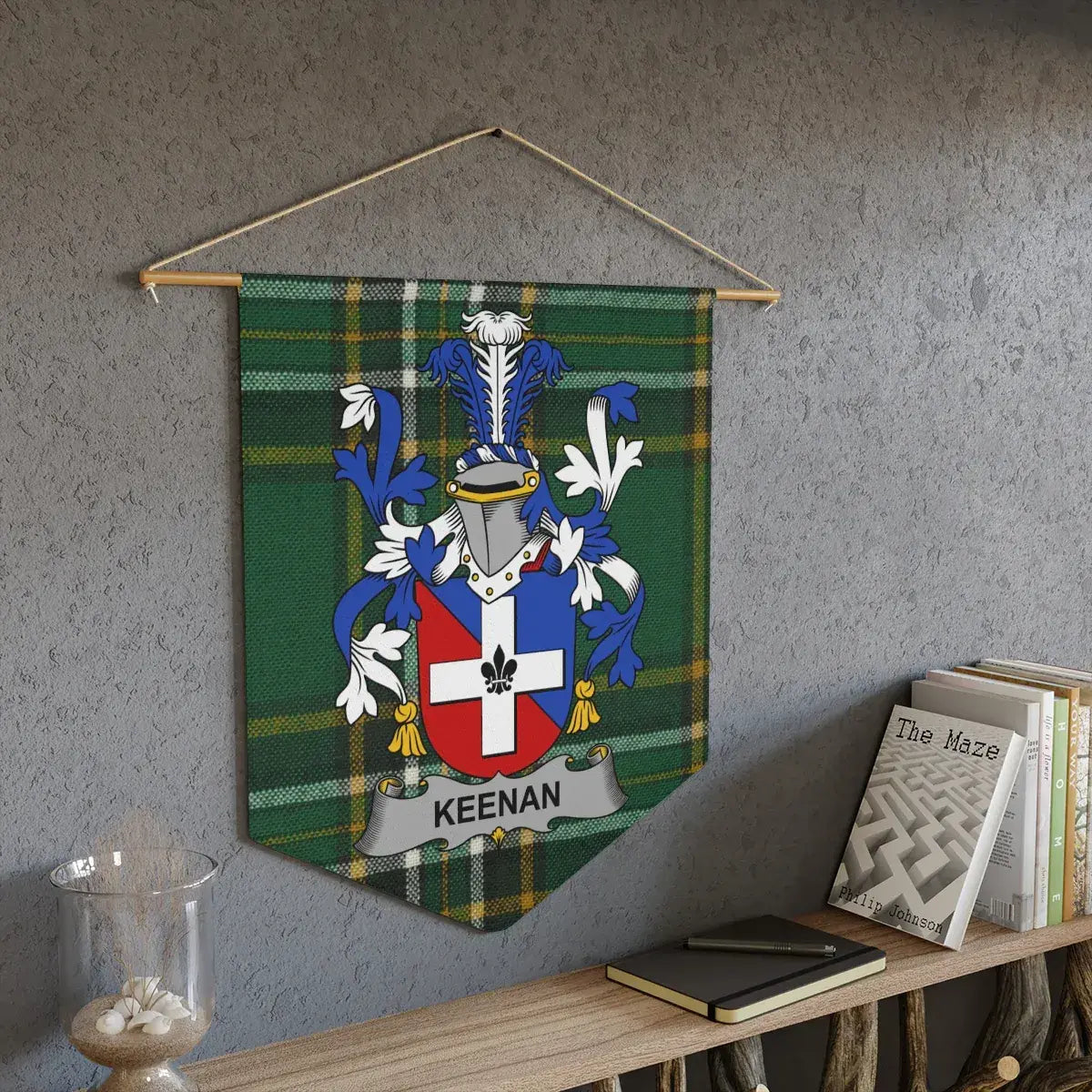 Personalized Family Crest Banner Custom Wall Decor product