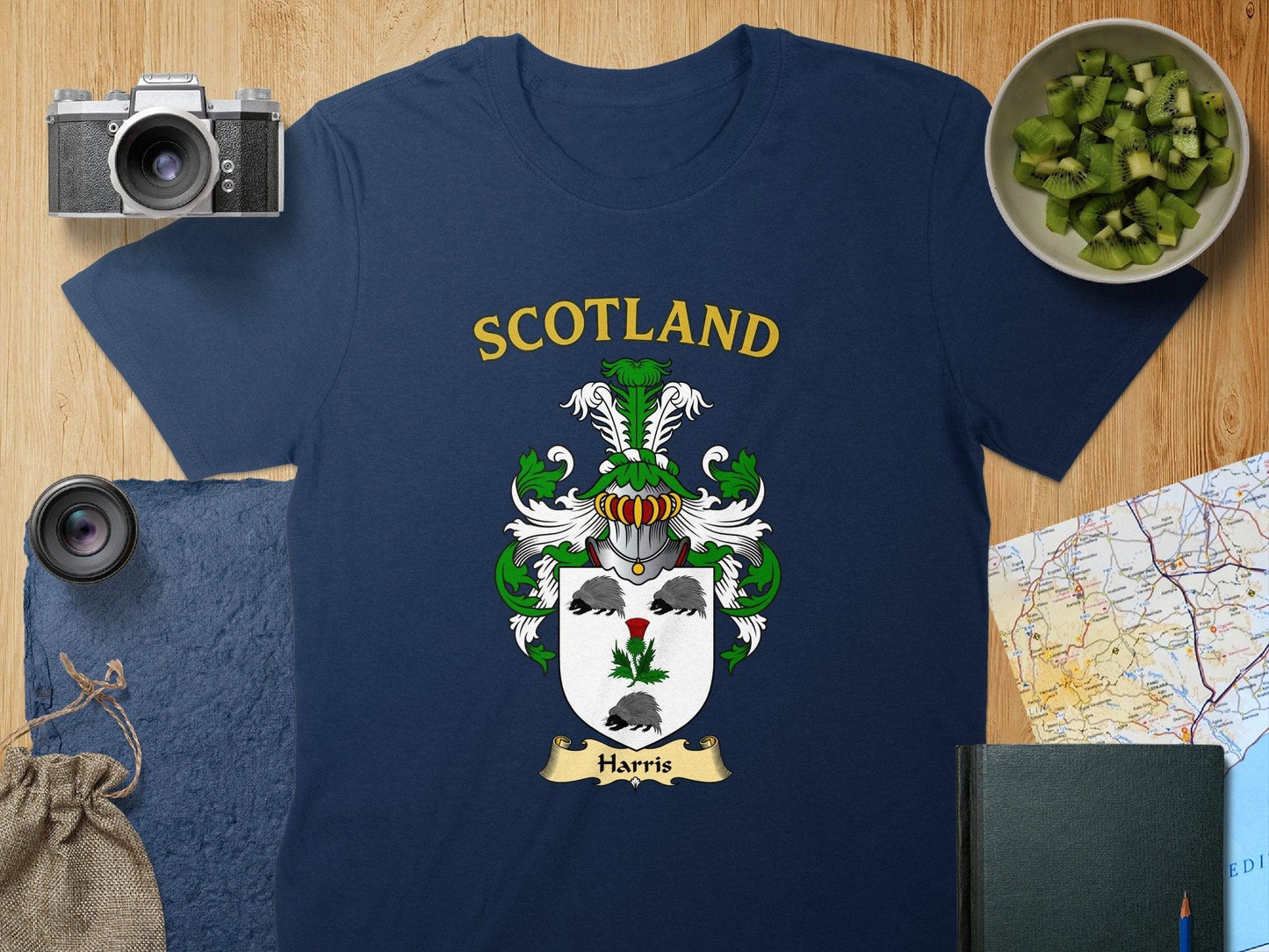 Scotland Harris Family Crest Design T-shirt product