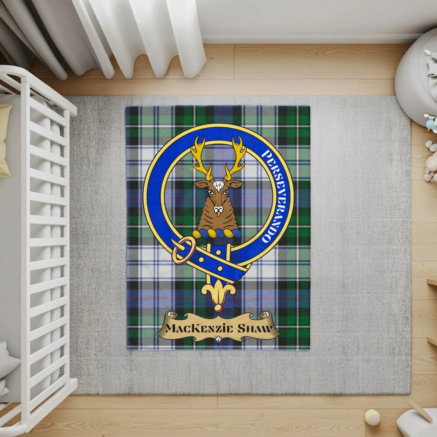 Elegant Family Crest Decor Accent for Shawl product