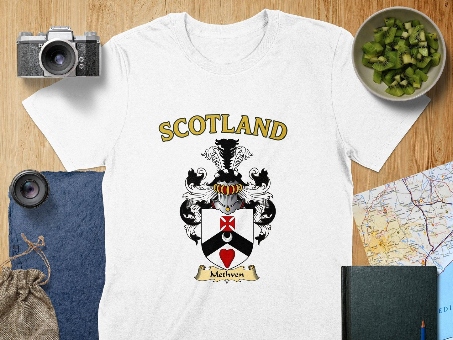 Methven Clan Family Crest Scotland T-Shirts - Celtic Ancestry Gifts