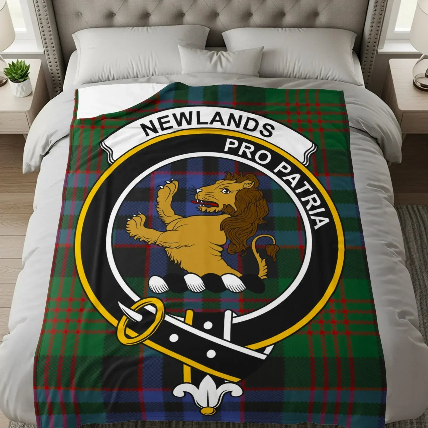 Newlands Pro Patria Tartan Scottish Clan Blanket product