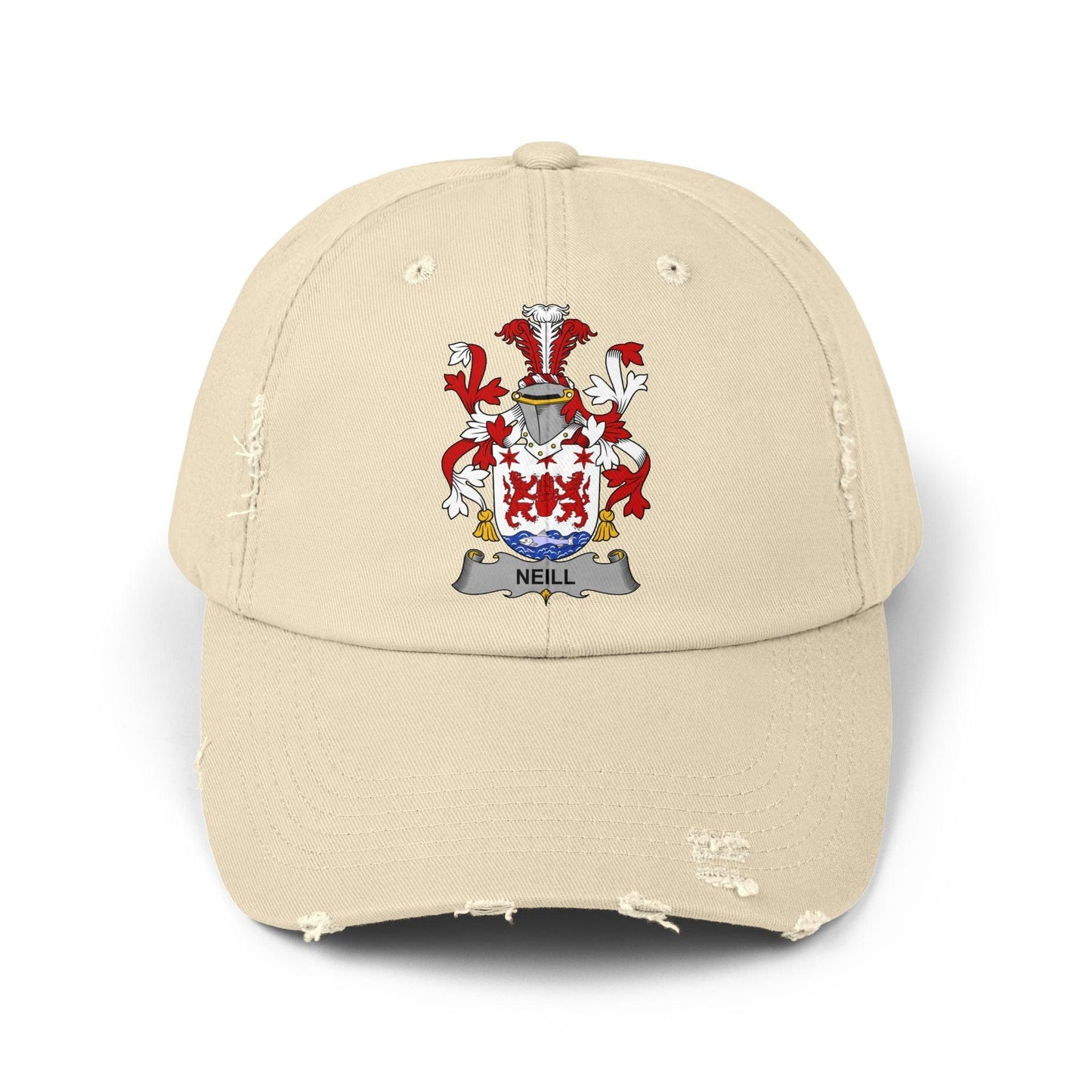 Custom Irish Coat of Arms Distressed Baseball Cap