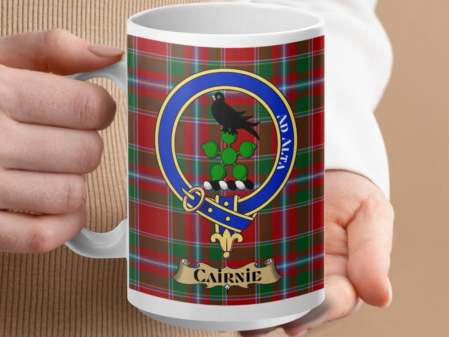 Cairnie Tartan Clan Crest Mug Vibrant Design Drinkware product