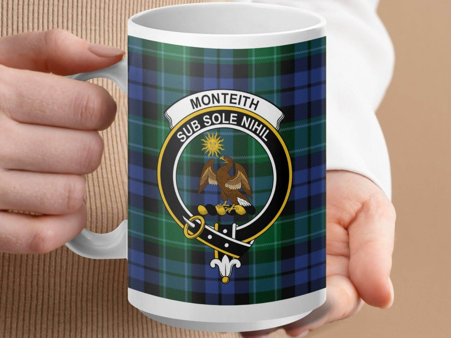 Monteith Sub Sole Nihil Crest Plaid Ceramic Mug product