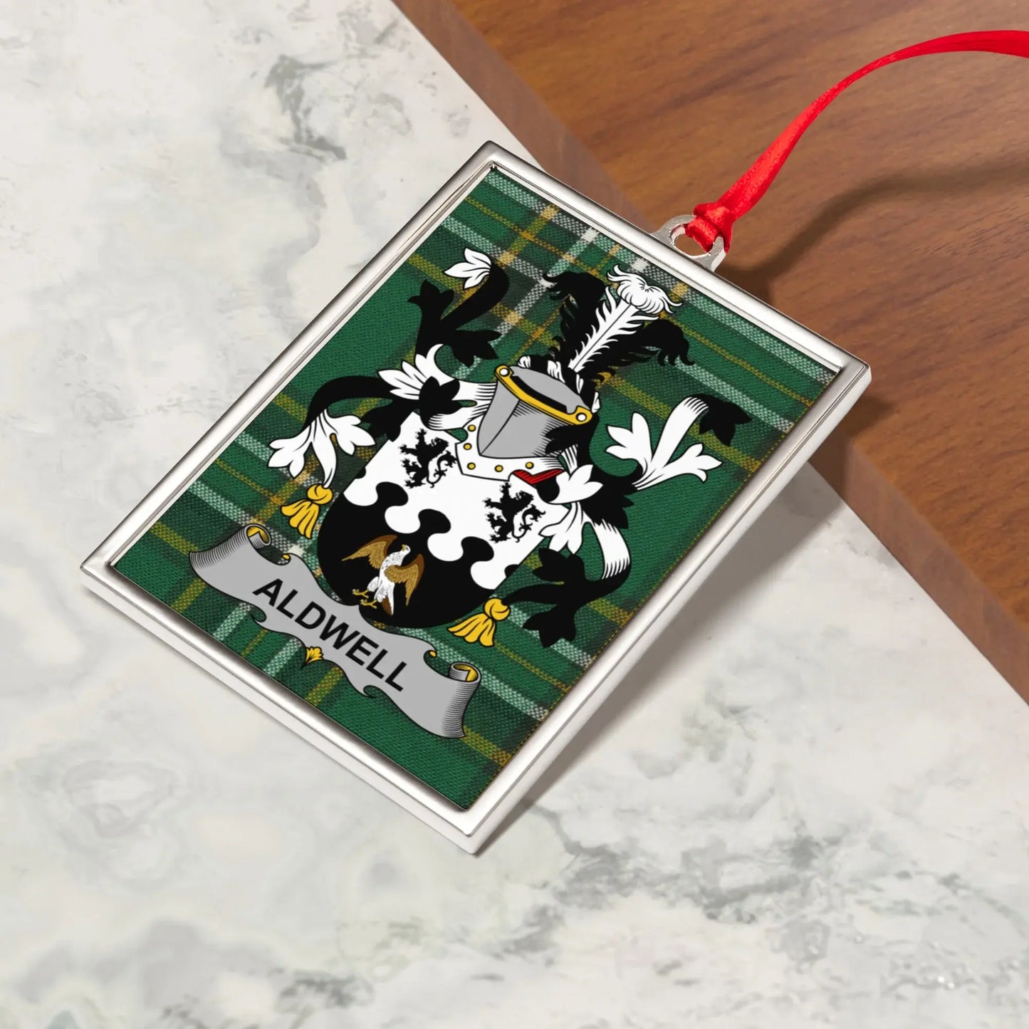 Aldwell Family Crest Shield Rectangle Ornament product