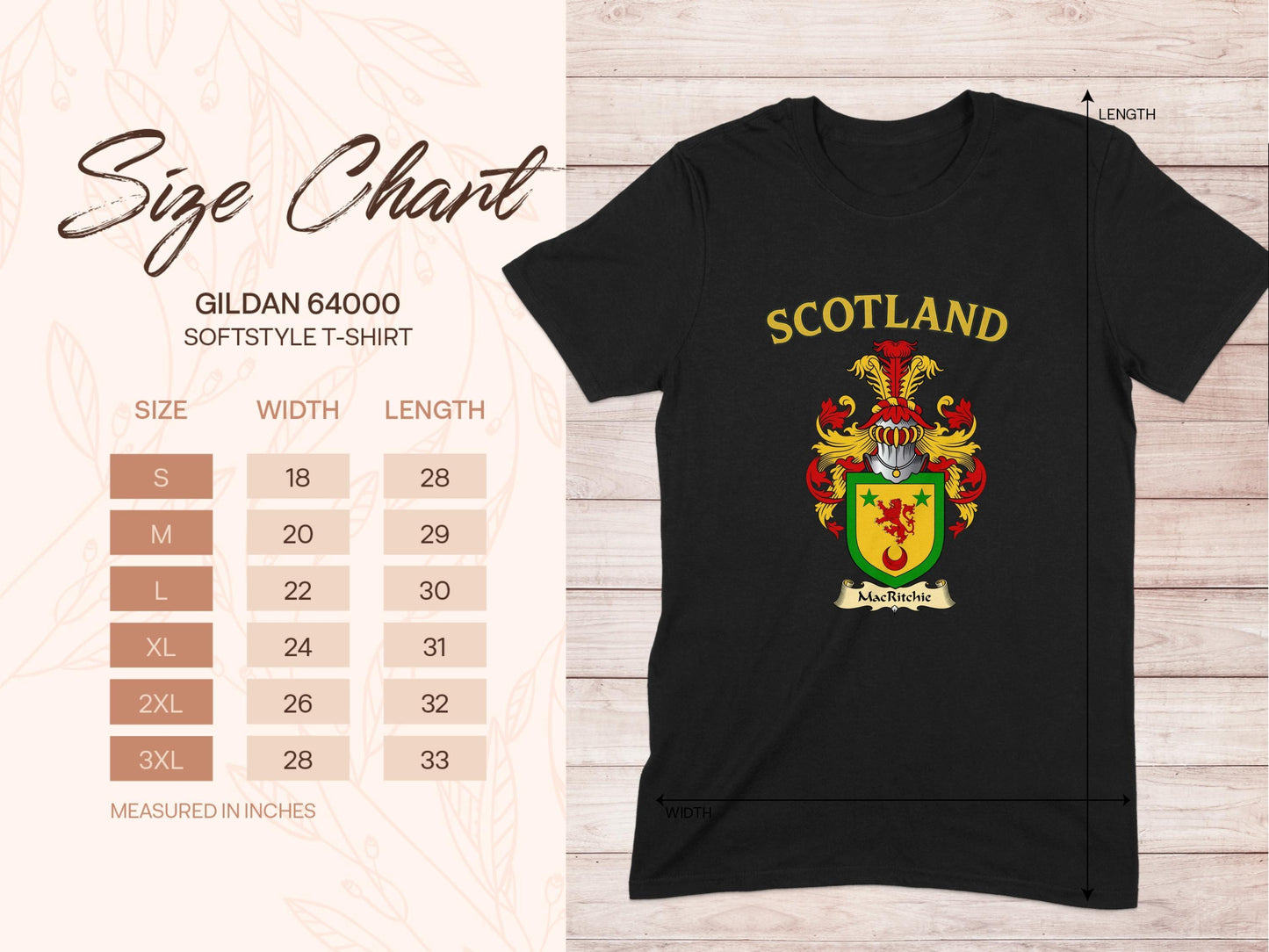 Scotland Crest Design Graphic T-shirt product type