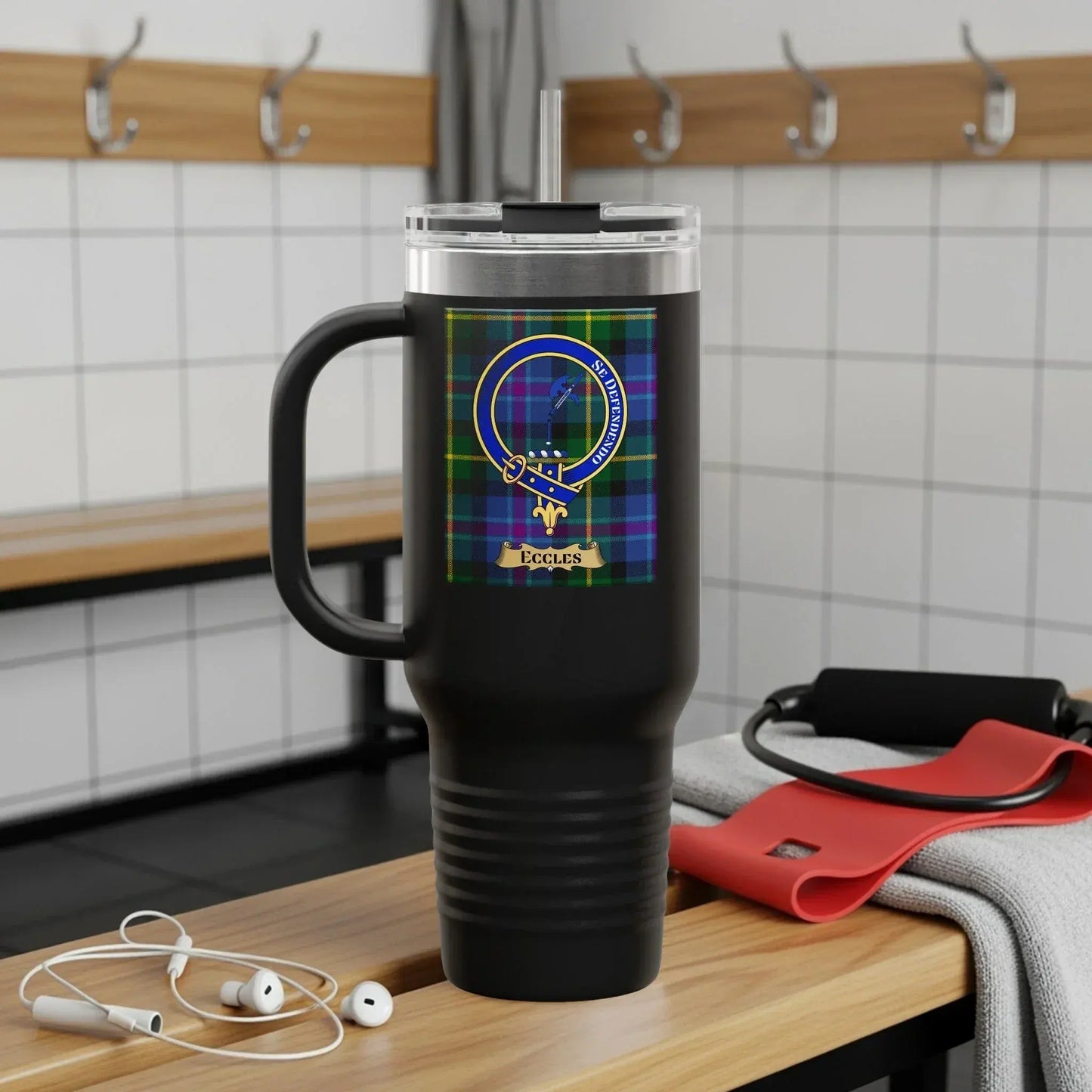 Scottish Crest Thermos Mug Insulated Travel Coffee Cup product
