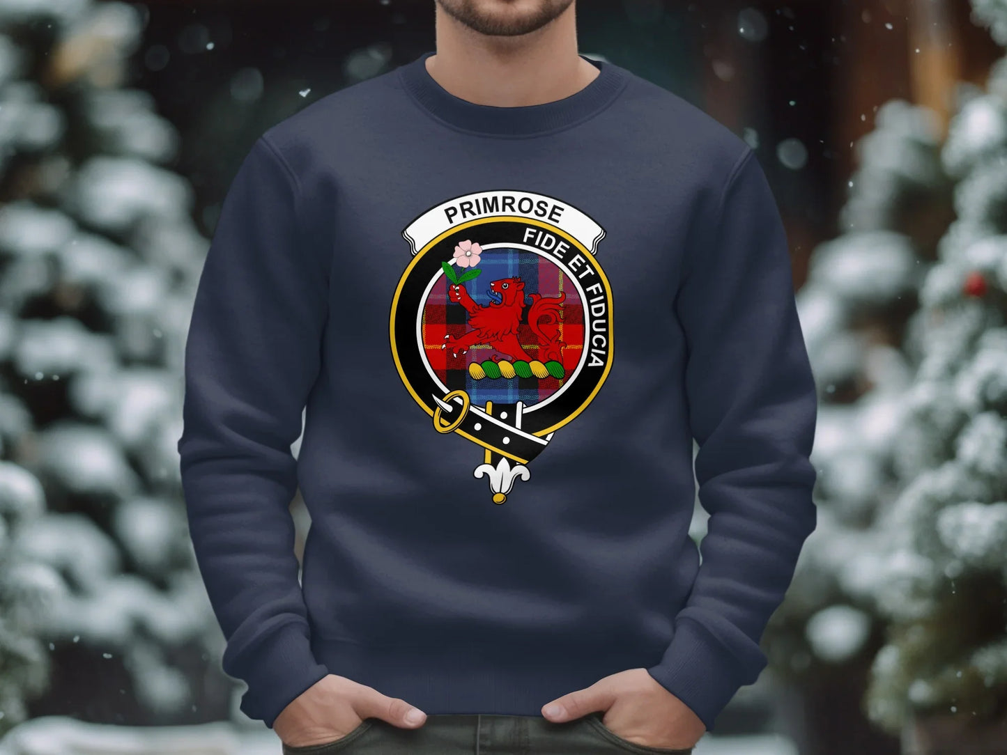 Primrose Fide Et Fiducia Navy Blue Sweatshirt product
