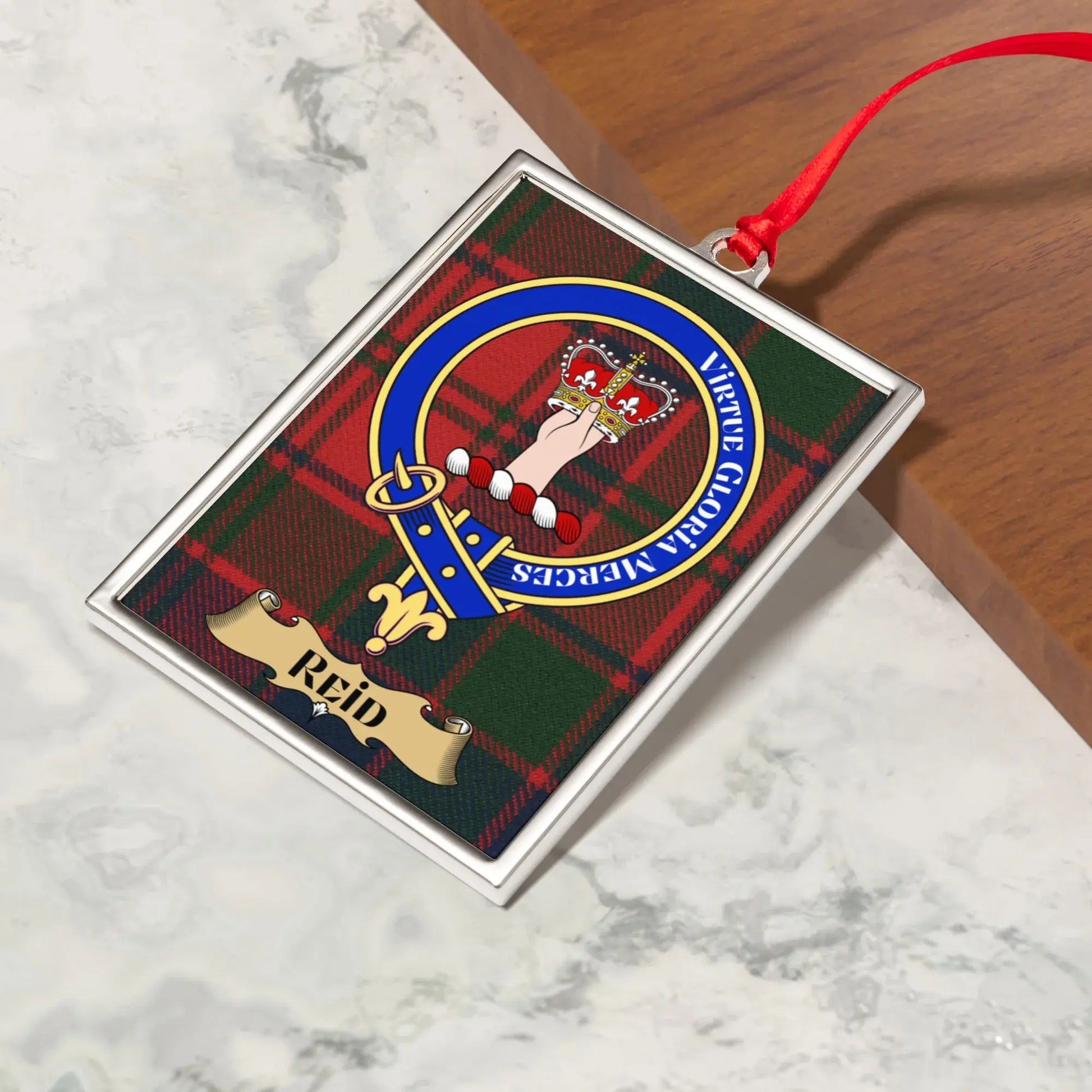 Tartan Plaid Scottish Clan Reid Ornament product