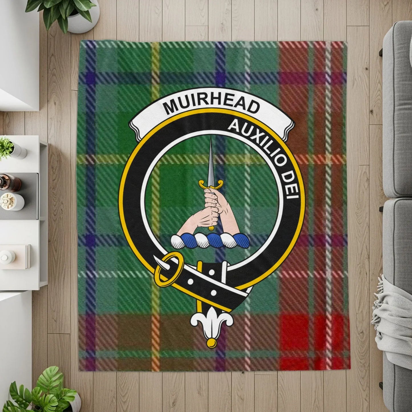 Muirhead Auxilio Dei Plaid Tartan Design Rug product