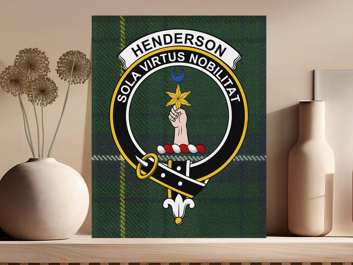 Henderson Crest Motto Print Clan Decor Base product type