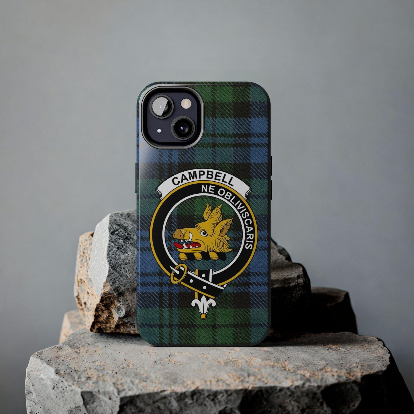 Campbell Clan Crest Scottish Tartan Cell Phone Case - Celtic Ancestry Gifts