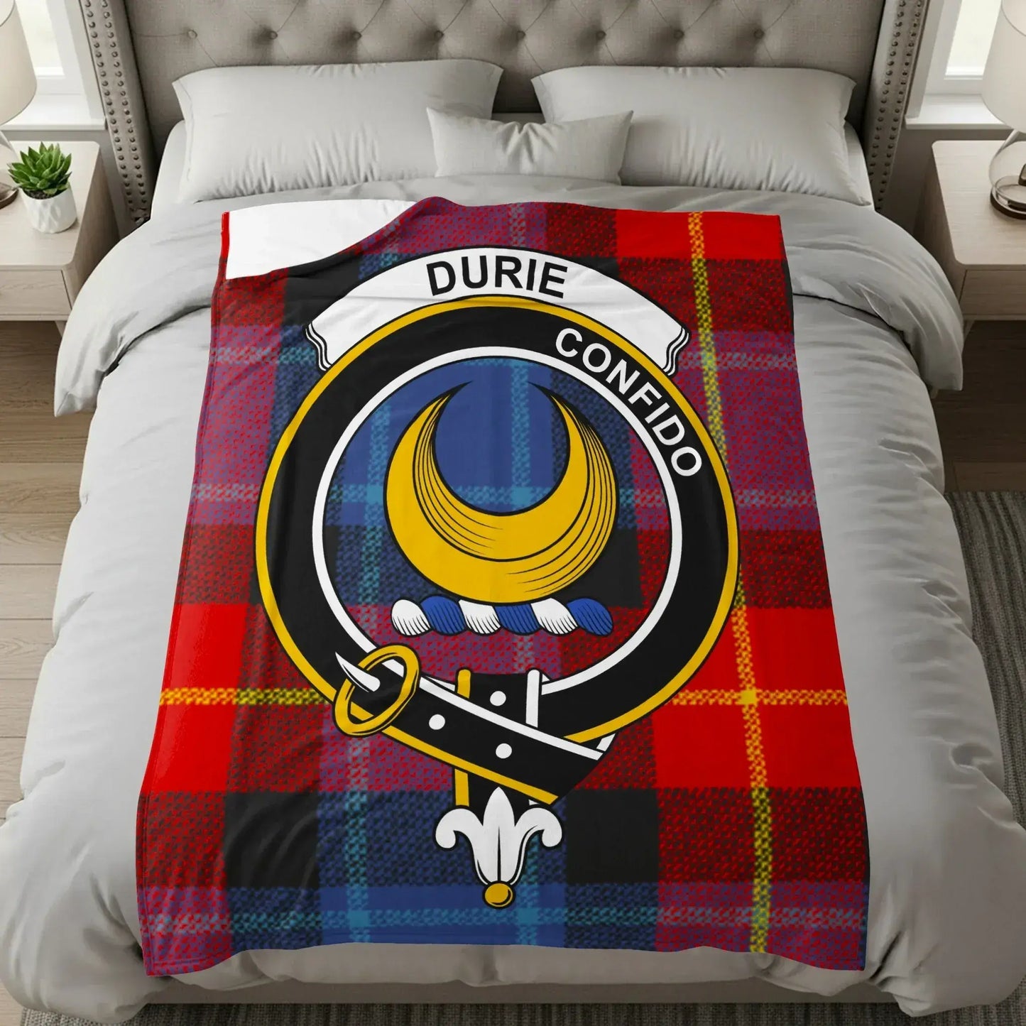 Scottish Clan Durie Confido Tartan Blanket product