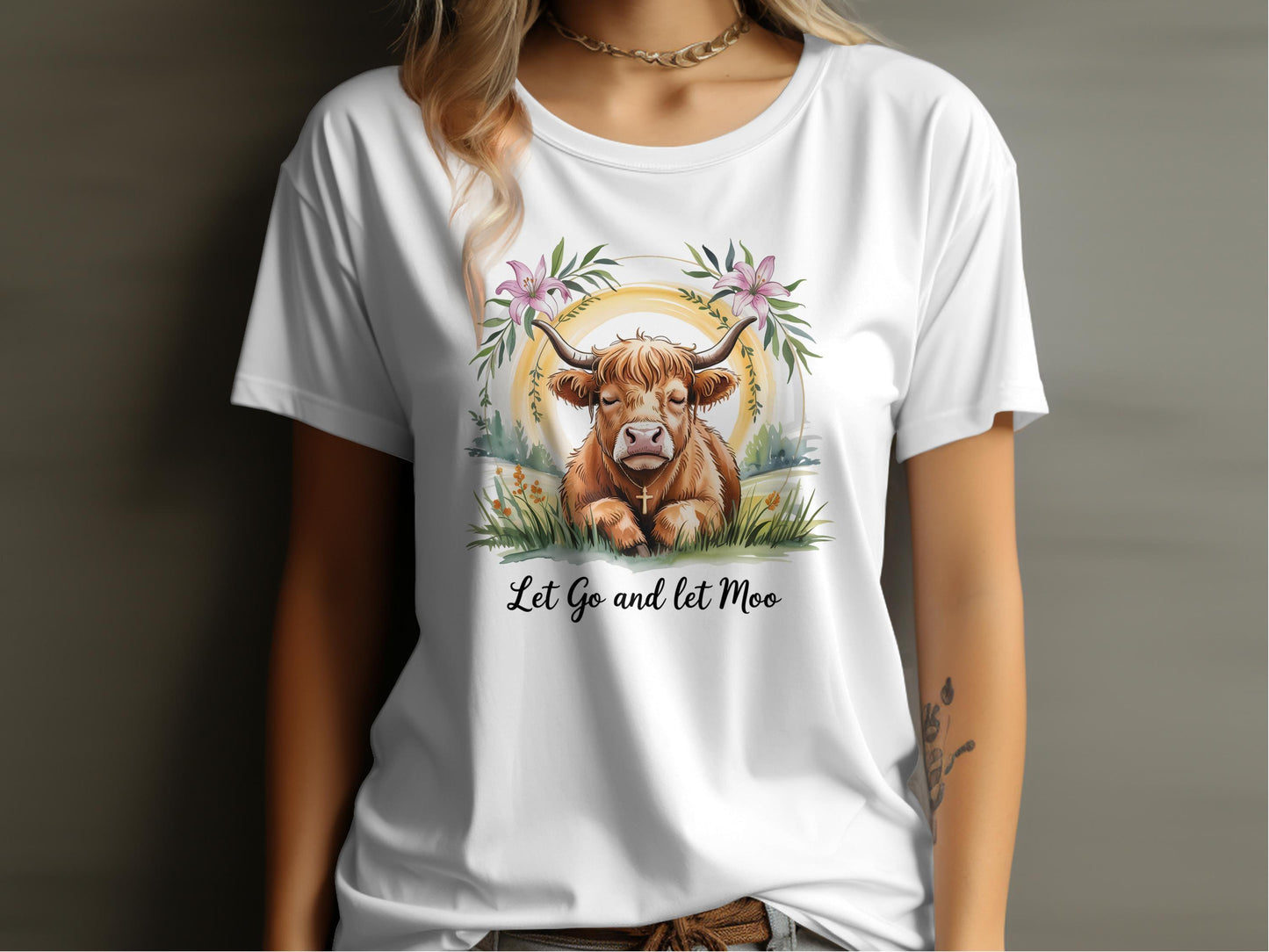 Let Go and Let Moo Unique Cow Themed Shirt product type