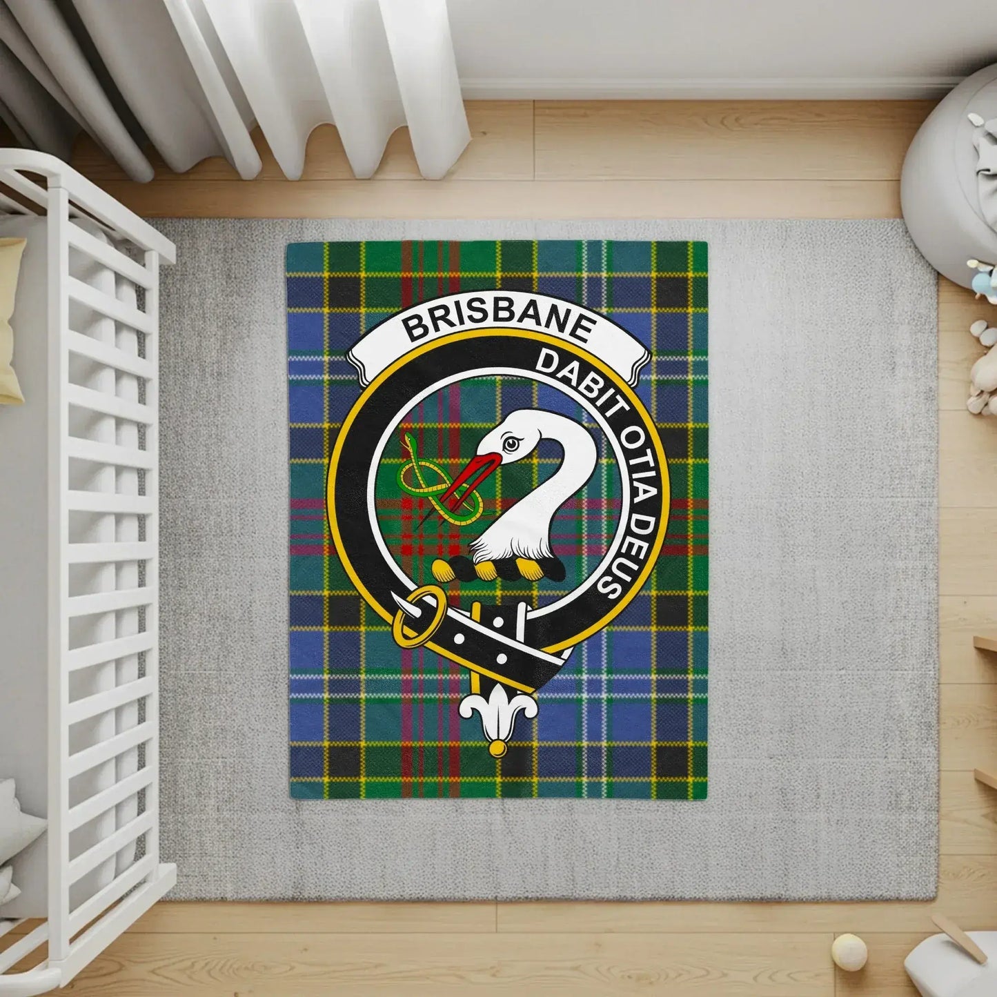 Brisbane Dabit Ota Deus Crest Baby Room Rug product type