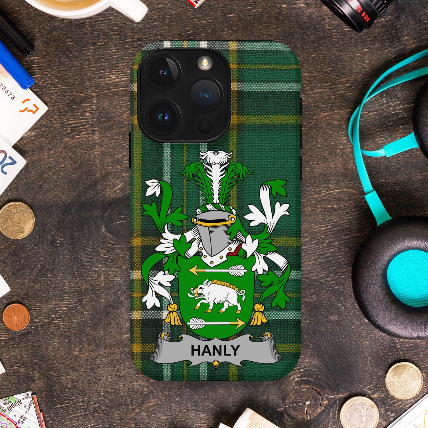 Personalized Green Crest Design Phone Case product