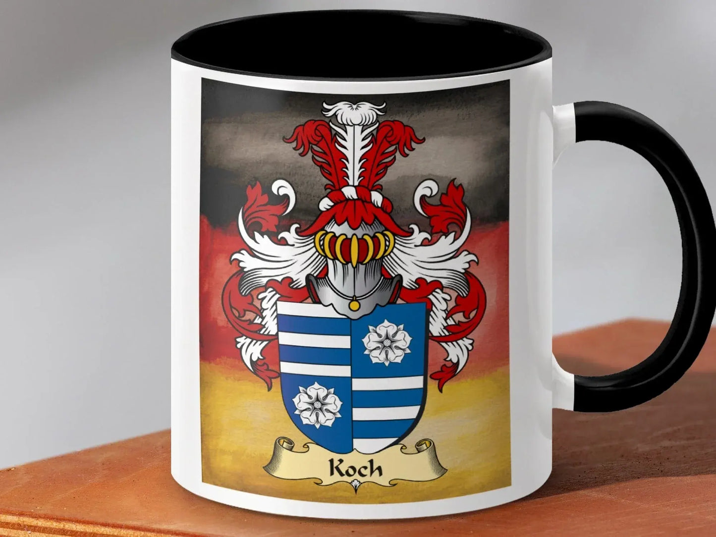 German Family Crest Mug with Custom Coat of Arms product