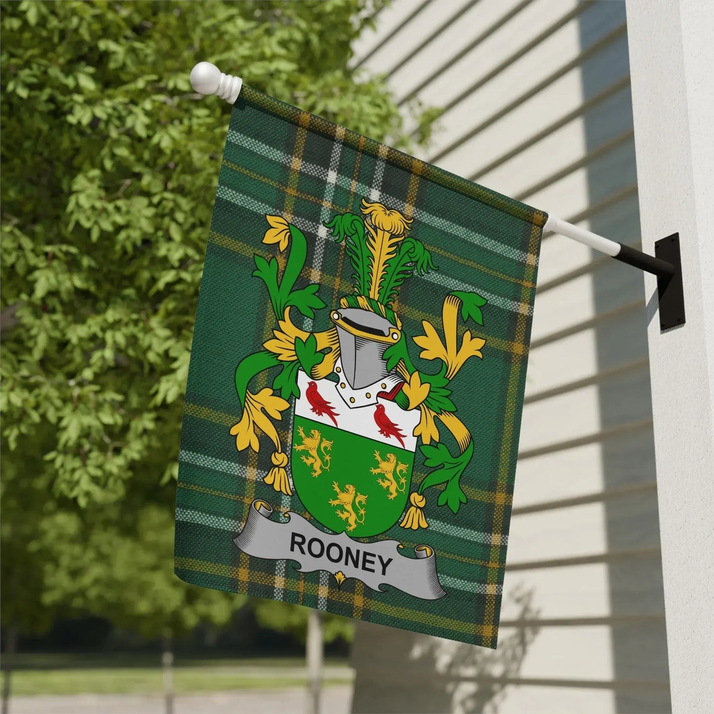 Rooney Family Crest House Garden Flag product