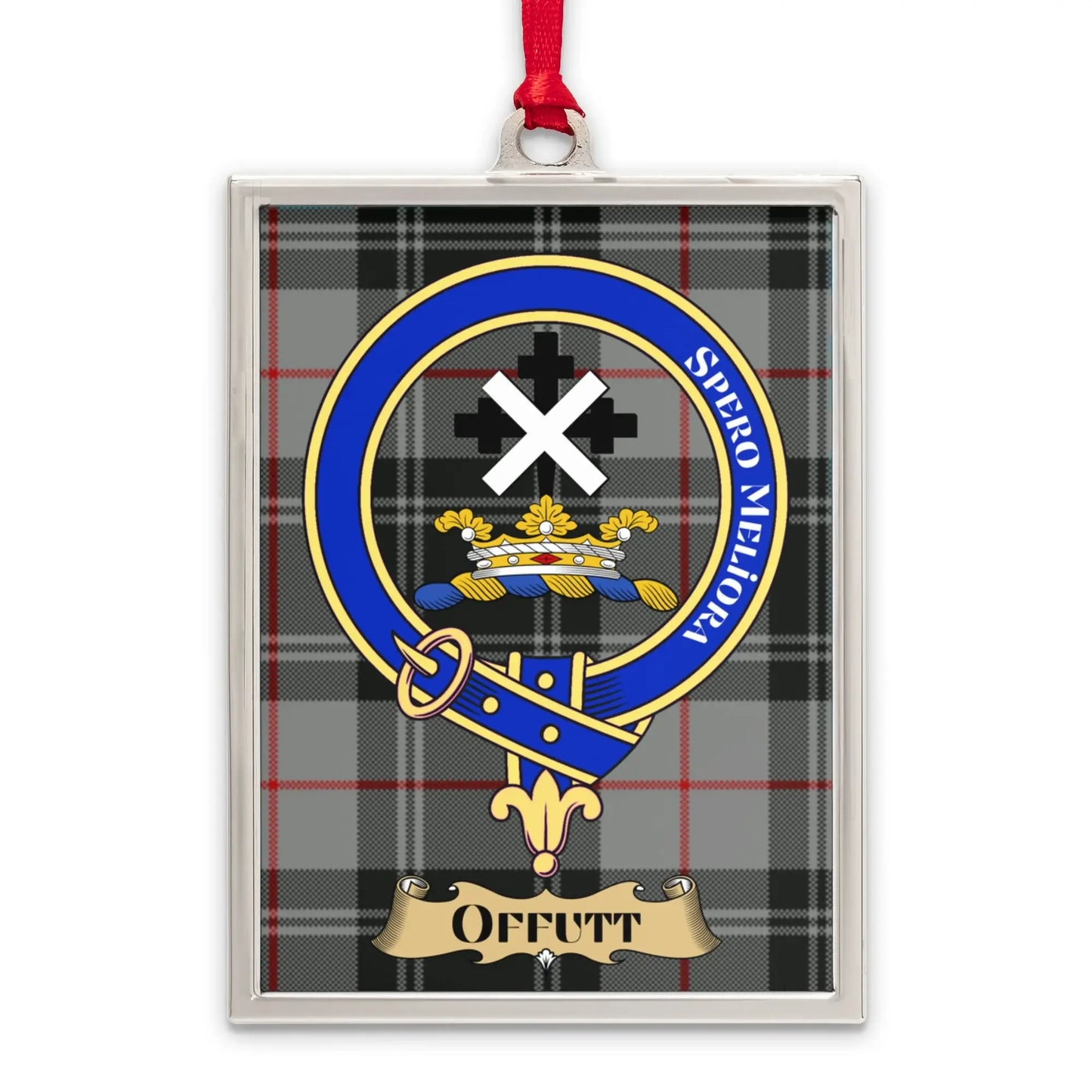 Clan Crest Badge Tartan Design Hanging Ornament product