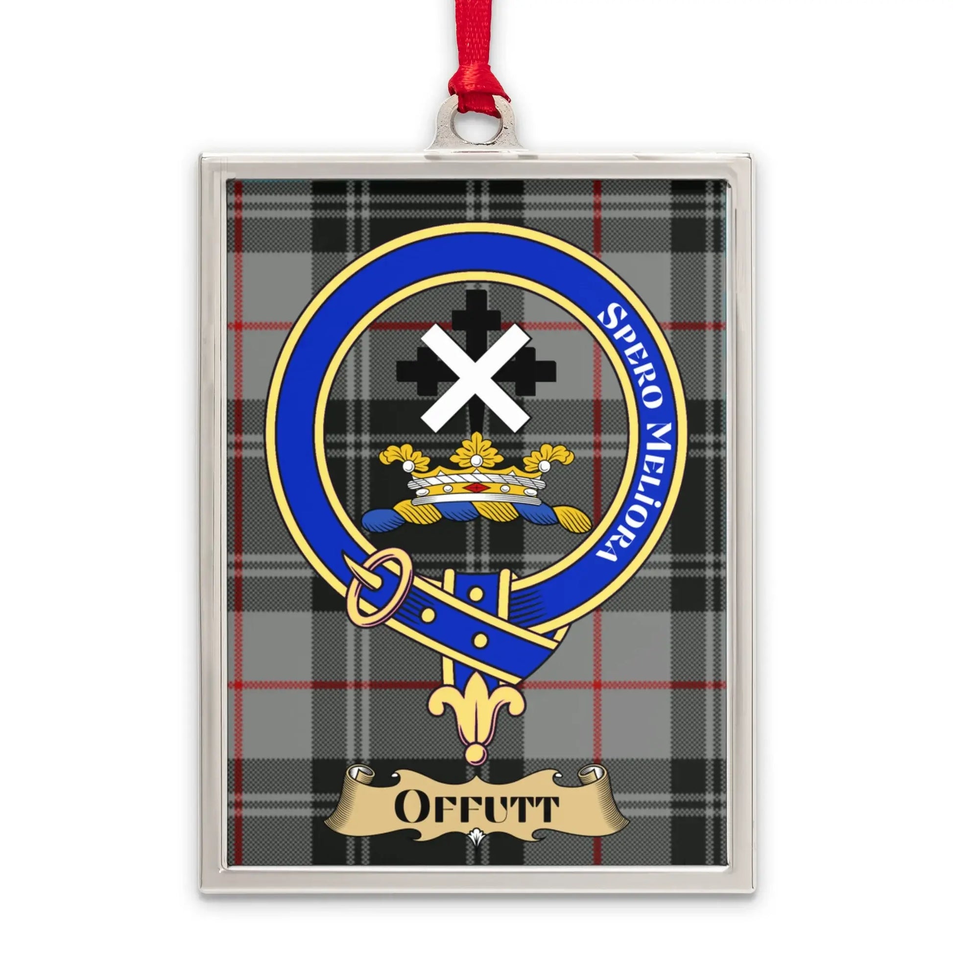 Clan Crest Badge Tartan Design Hanging Ornament product