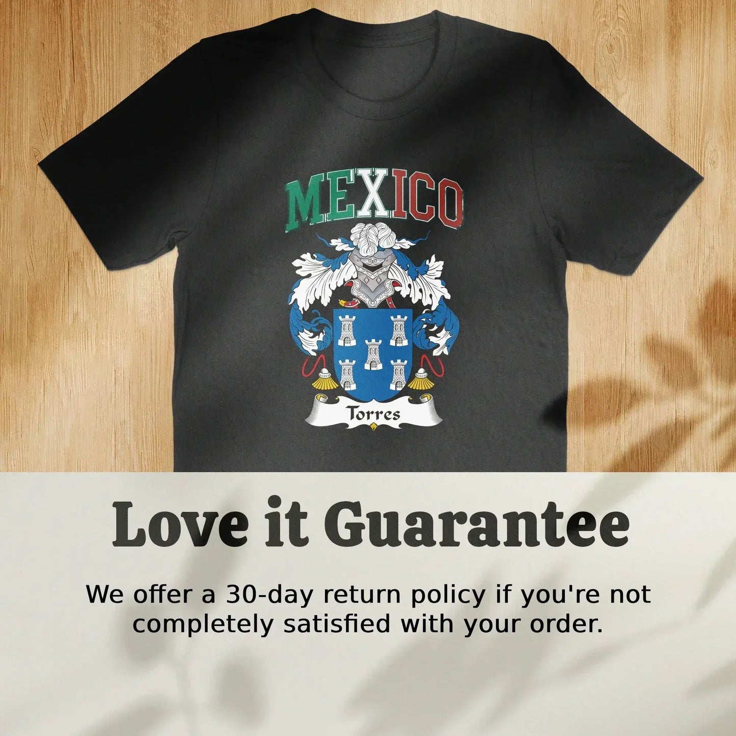 Mexico Torres T-Shirt with Family Crest product type