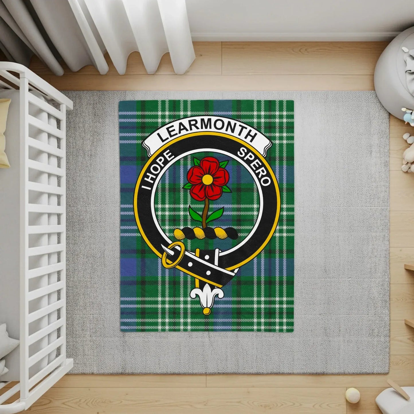 Learmonth I Hope Spero Text Plaid Design product type